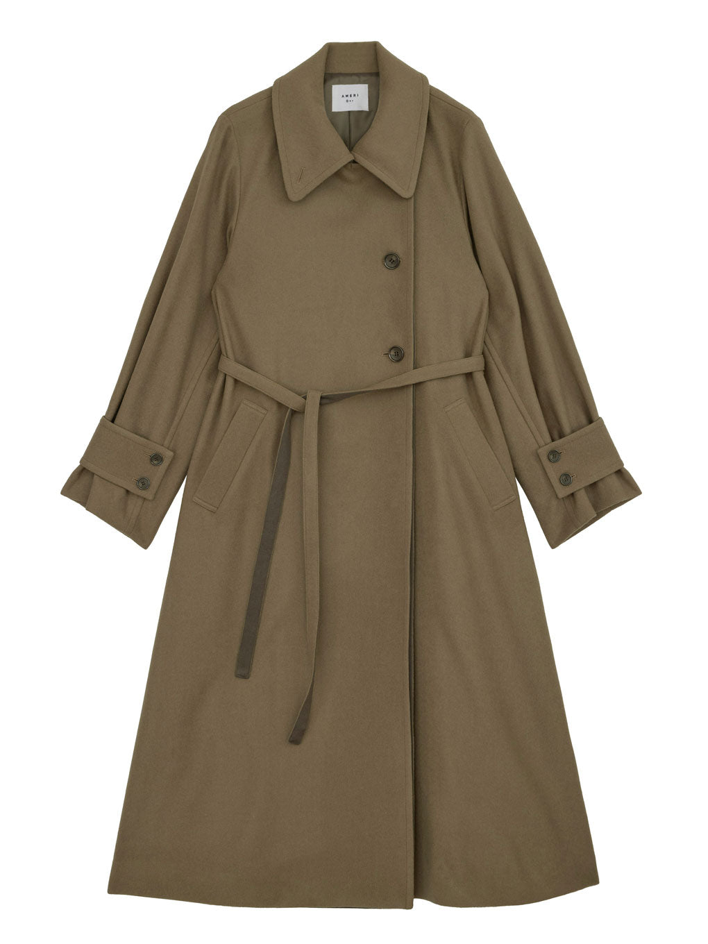 EDGE FLARE WOOL COAT