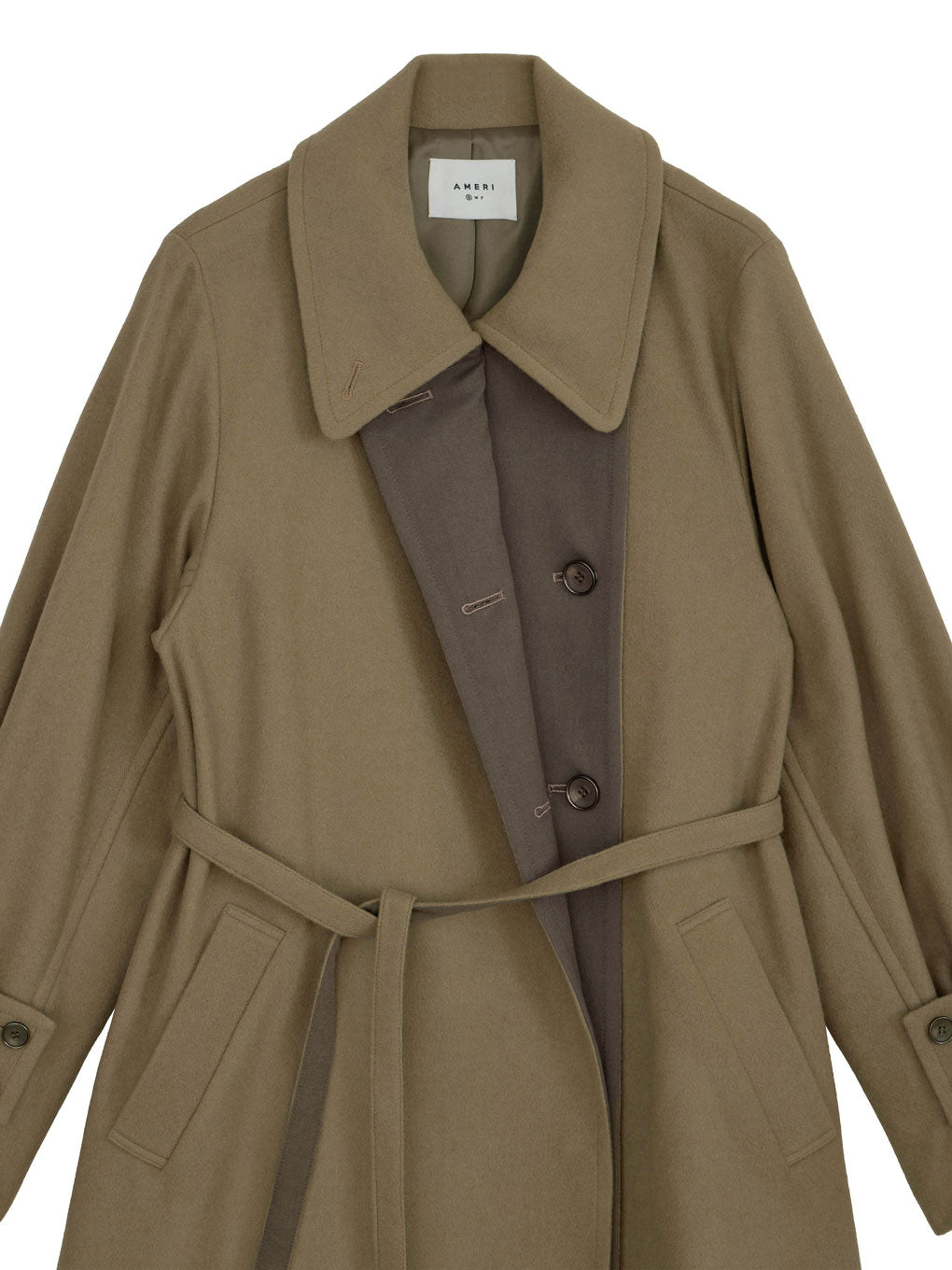 EDGE FLARE WOOL COAT