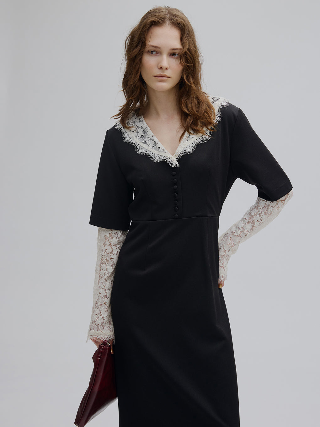 LACE LAYERED LIKE DRESS