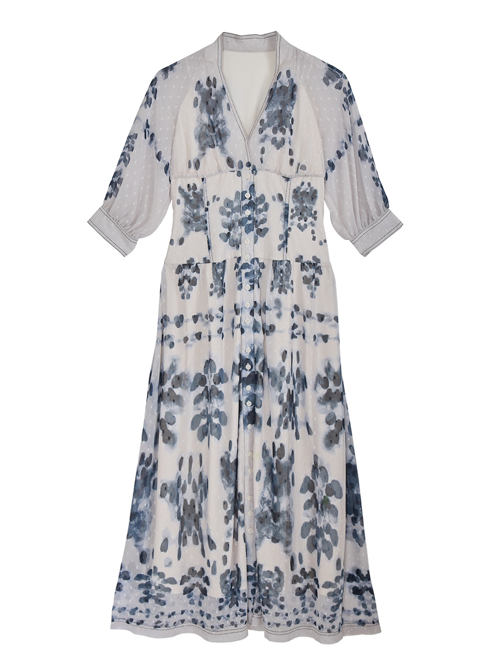 MEDI DECALCOMANIA CHIFFON DRESS