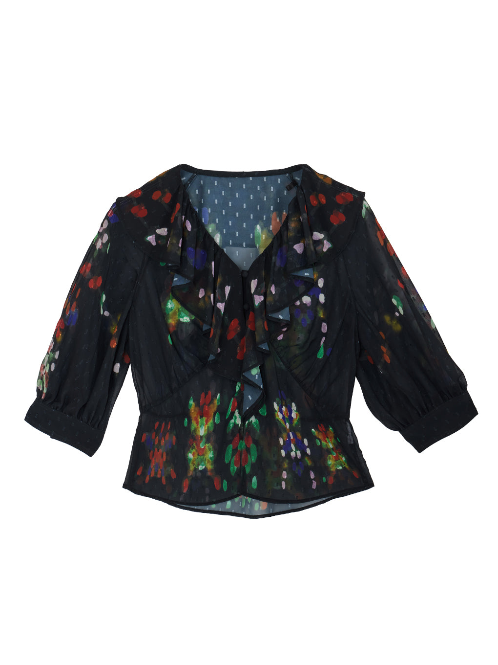 MEDI DECALCOMANIA CHIFFON BLOUSE