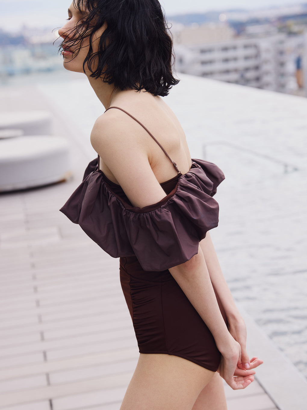 PUFF SHOULDER SWIM WEAR