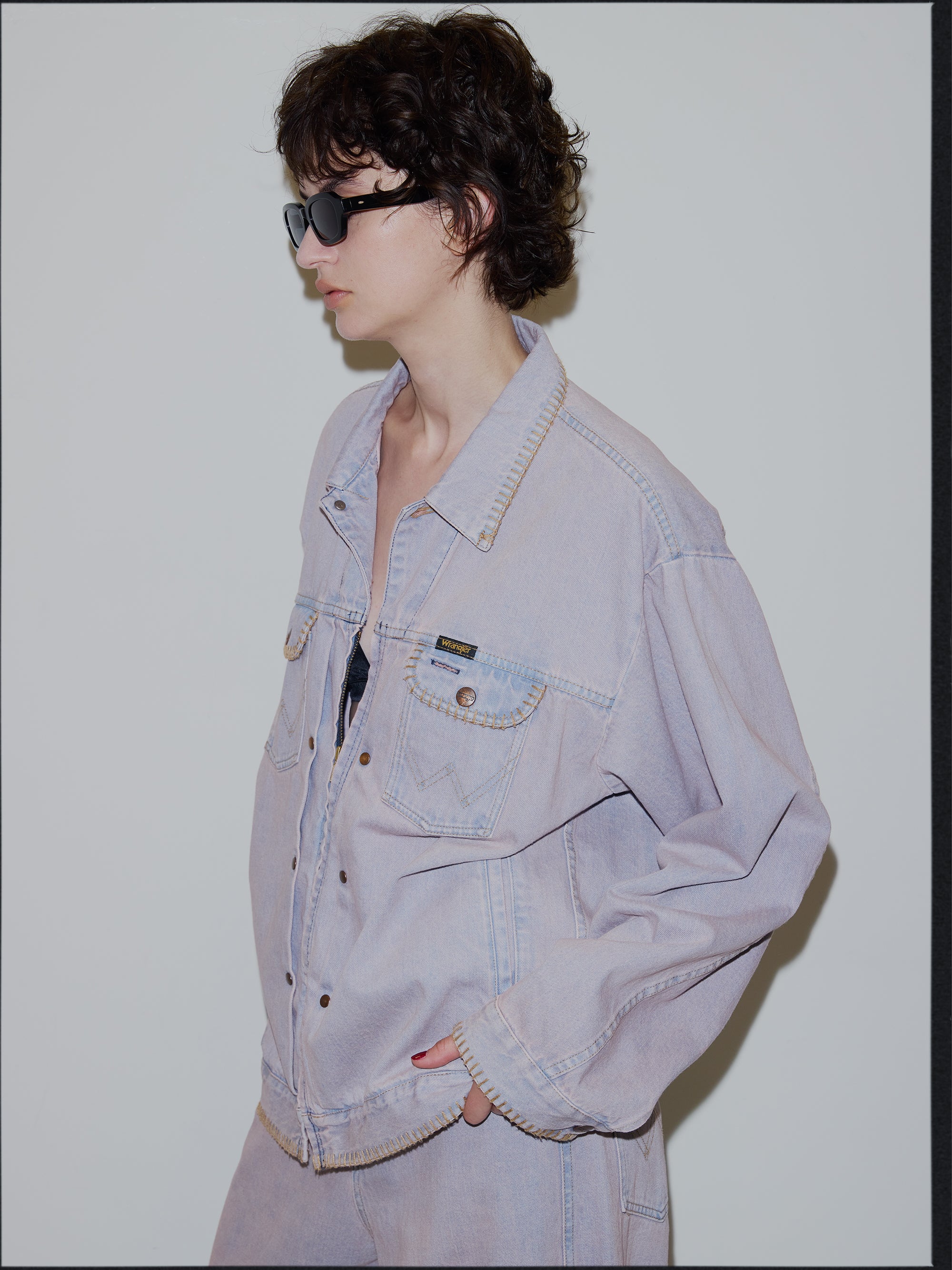 Wrangler×Ameri BLANKET STITCH DENIM JACKET