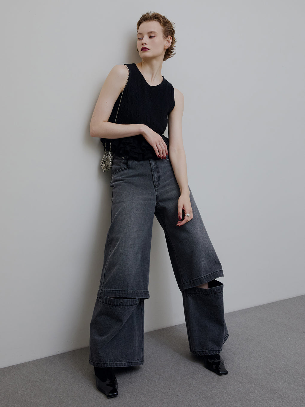 2WAY DETACHABLE DENIM PANTS