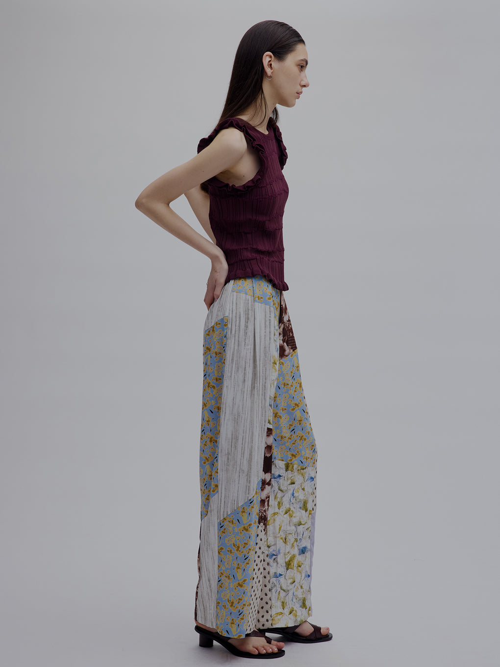 Ameri♡ MEDI VARIOUS PATTERN TUCK PANTS MEDI VARIOUS PATTERN TUCK PANTS