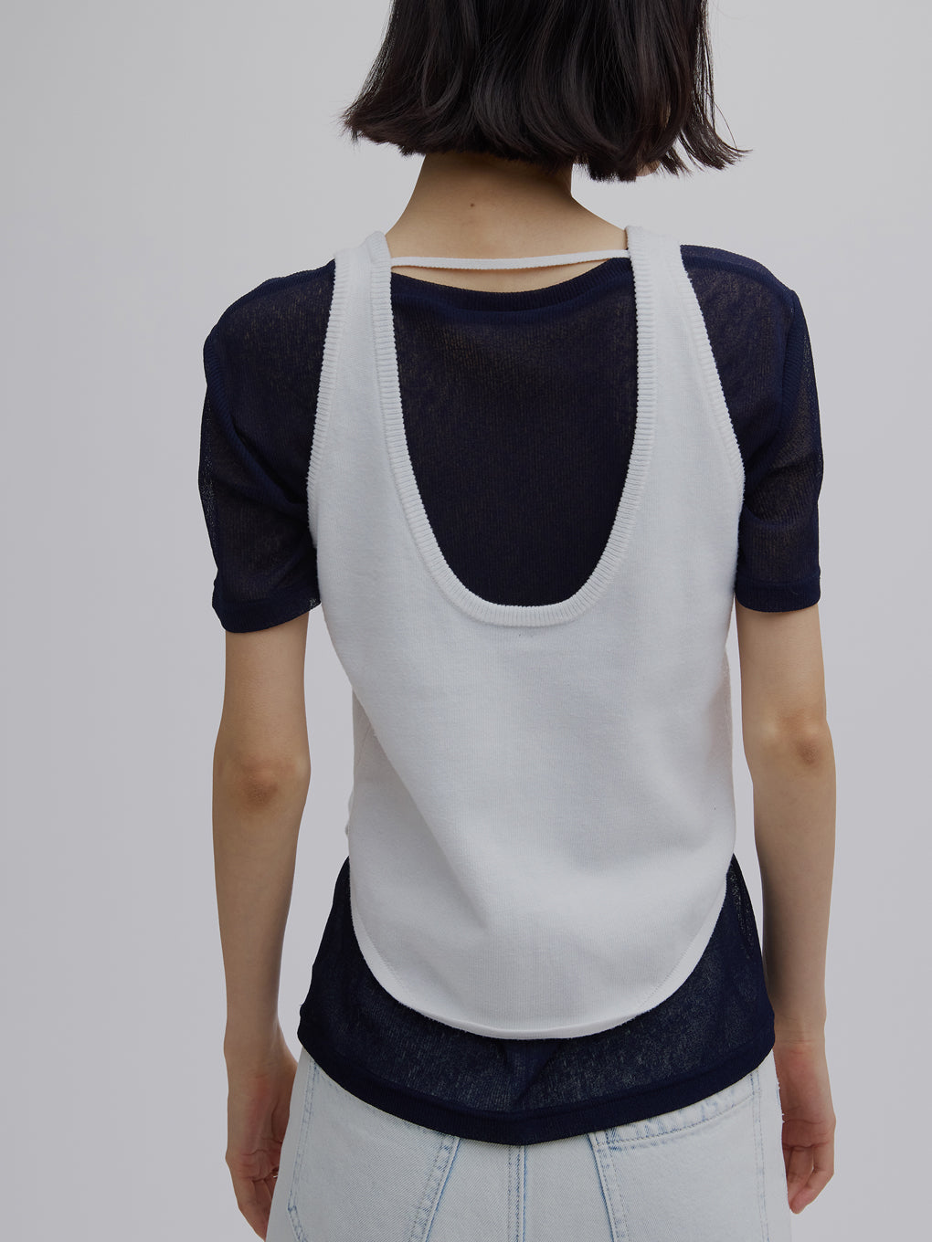 LOW BASIC COMPACT KNIT TANK TOP