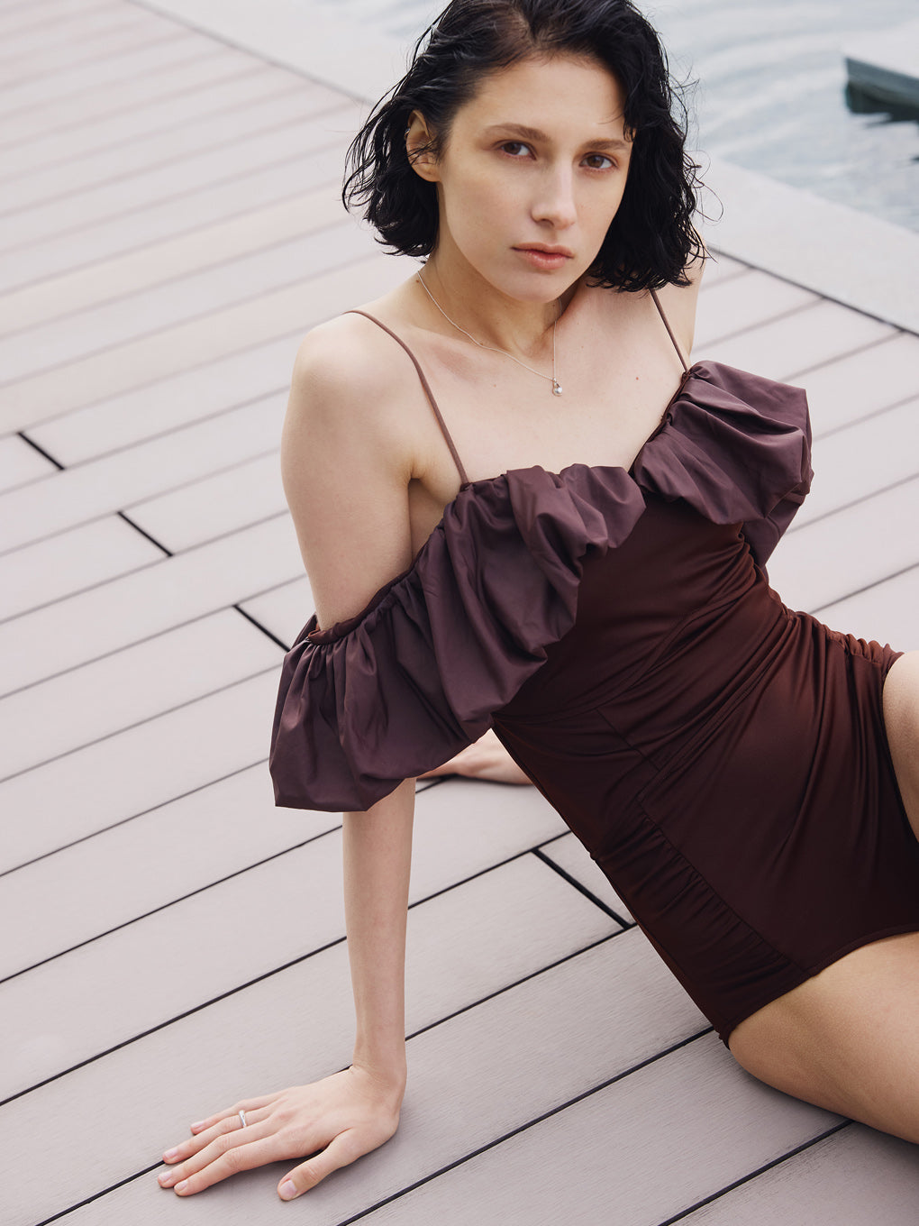 PUFF SHOULDER SWIM WEAR