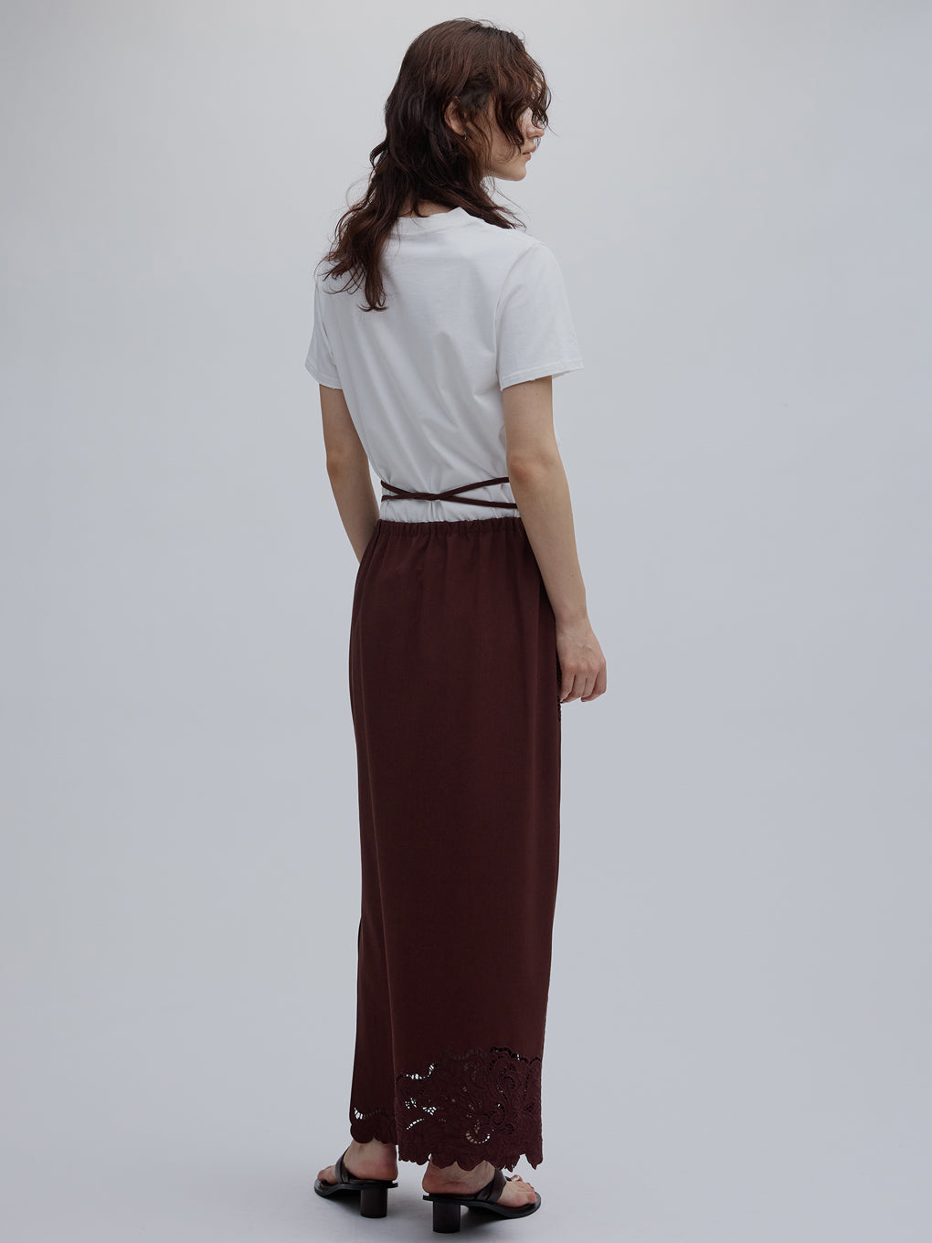 CUTWORK EMBROIDERY RIBBON SKIRT