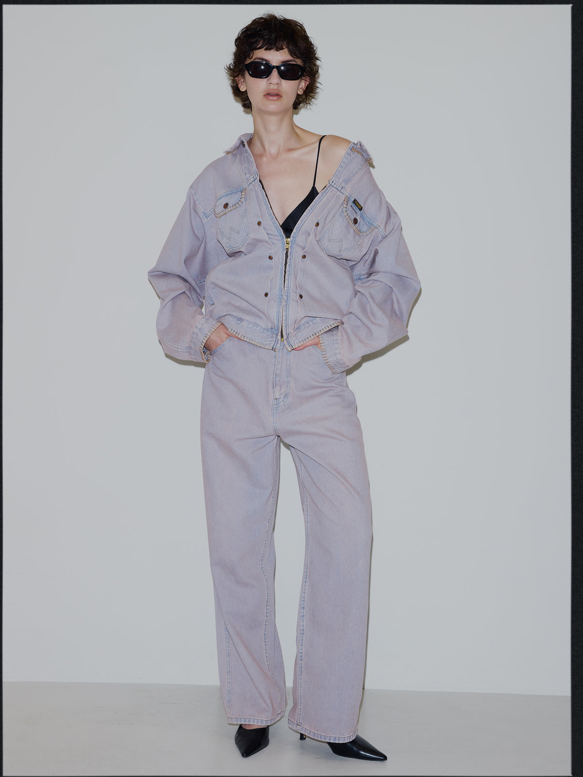 Wrangler×Ameri BLANKET STITCH DENIM JACKET