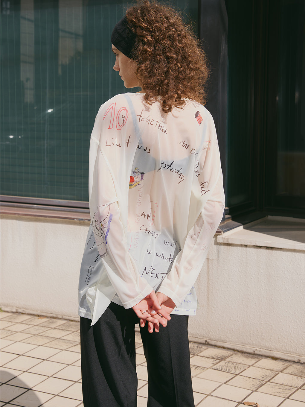 Gabrielle×AMERI 10TH HISTORY SHEER TOP