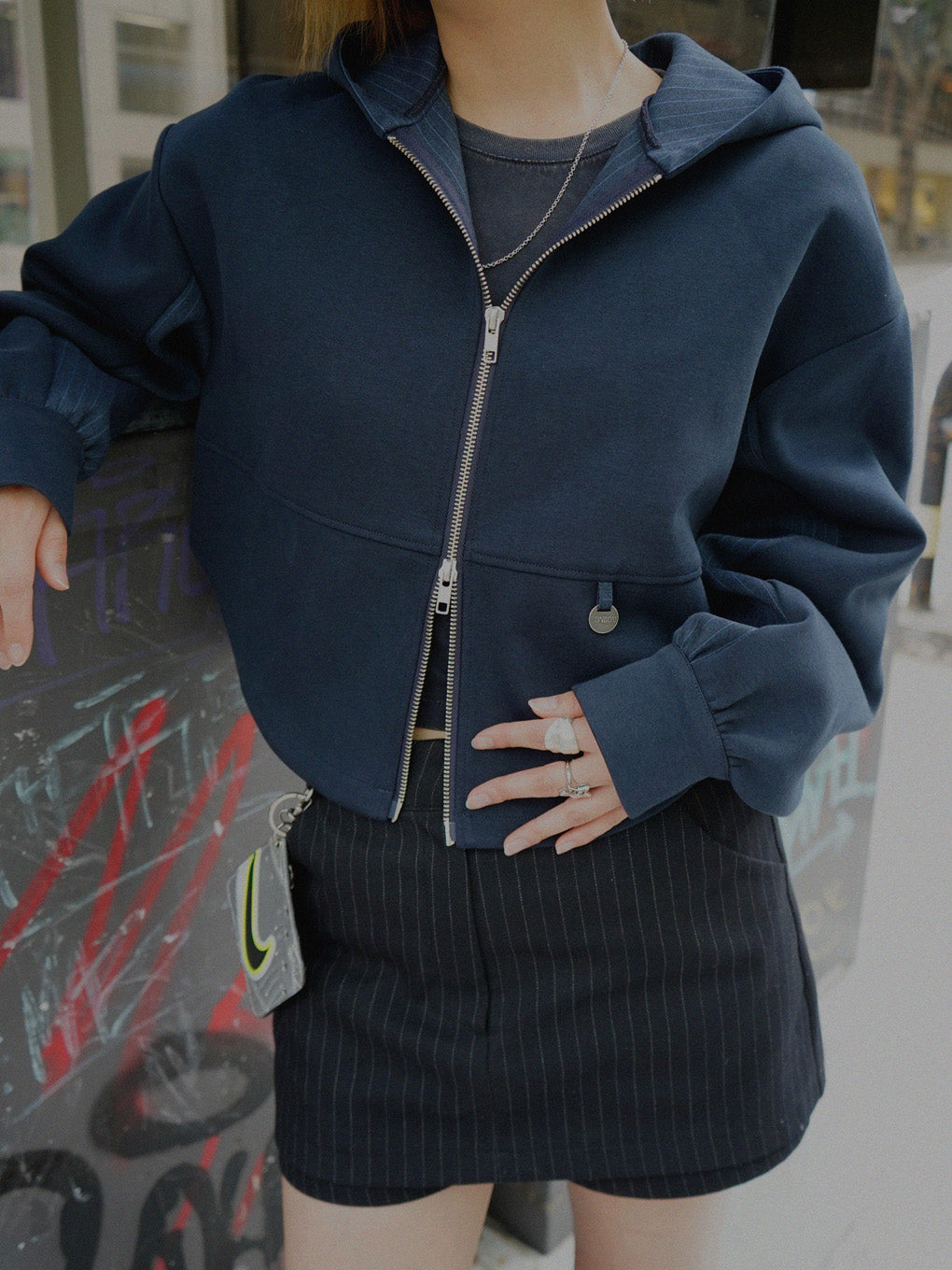 BONBOM×Ameri BONDING CORSET PARKA