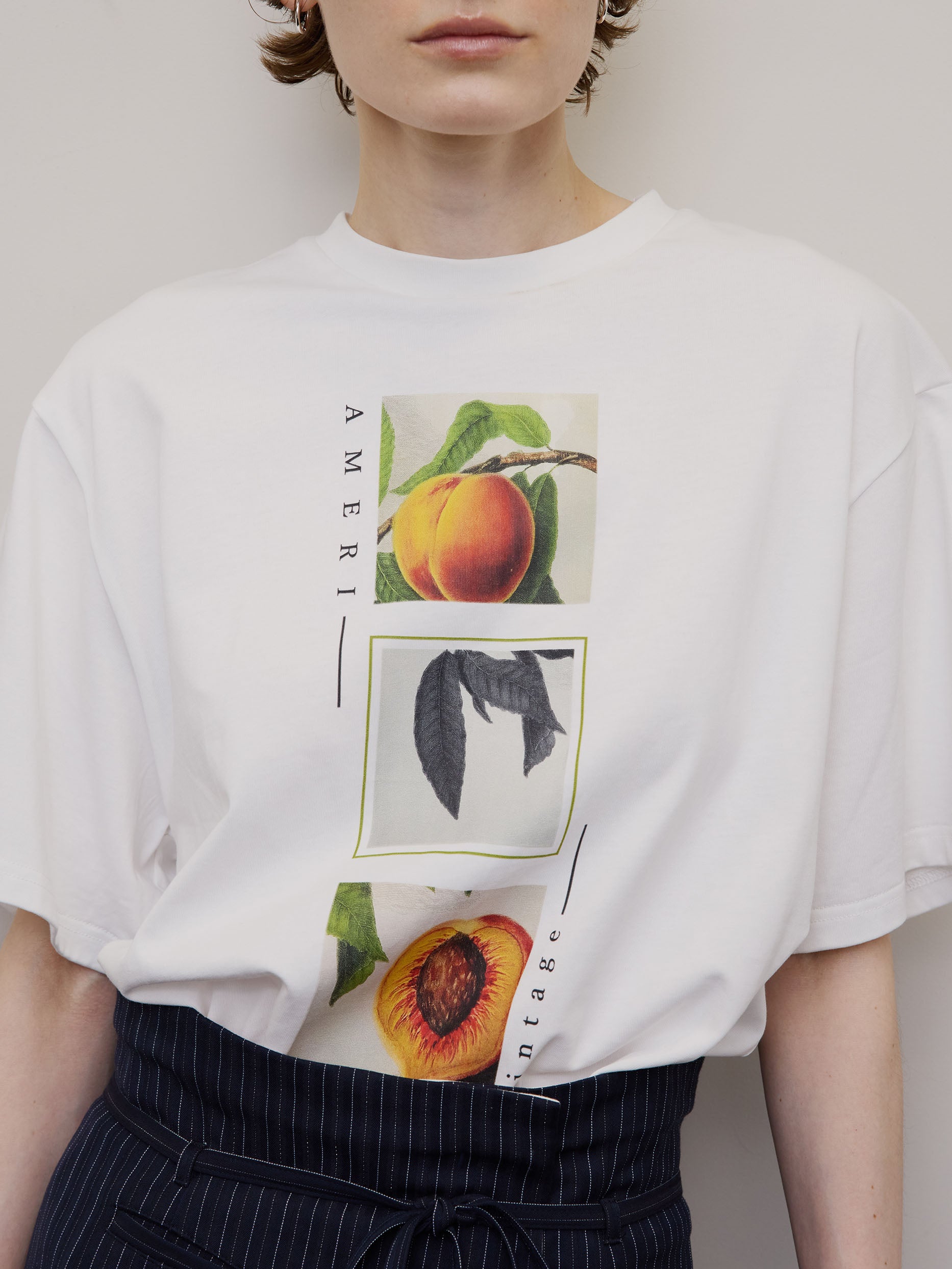 CROP FRAME PLUM TEE