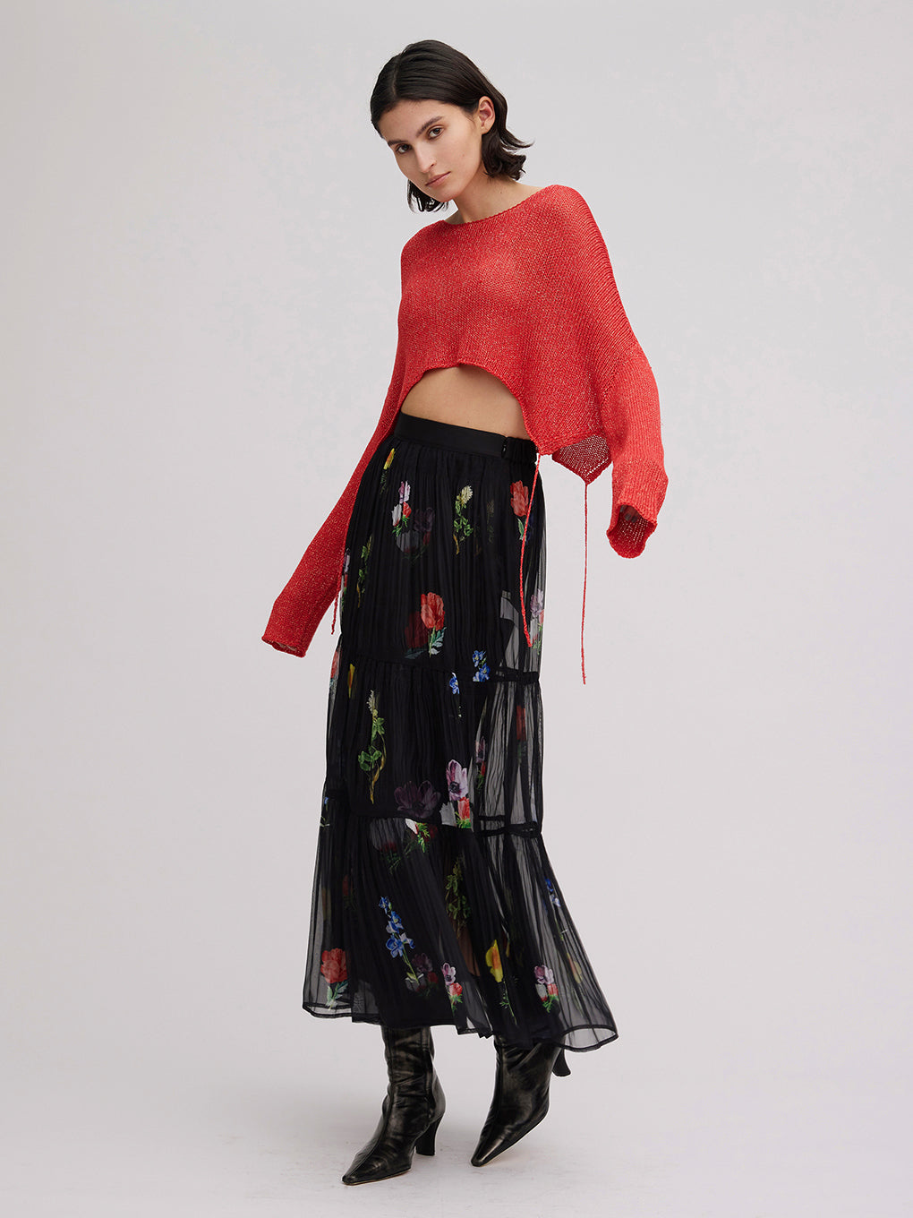 EMMA MAJOLICA PLEATS SKIRT