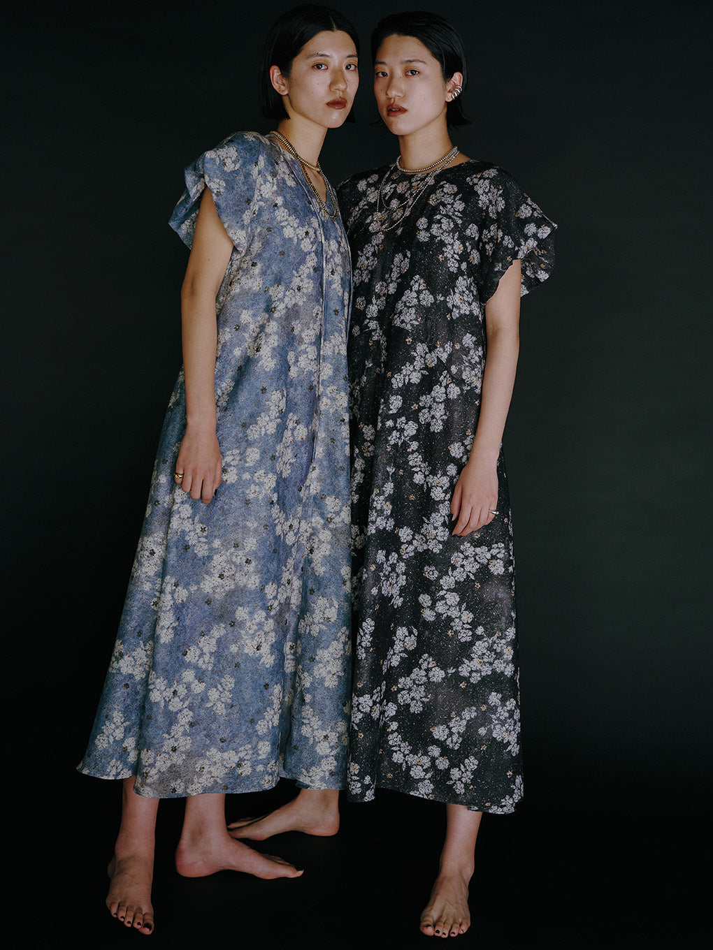 KEITAMARUYAMA × AMERI BLUR FLOWER DRESS