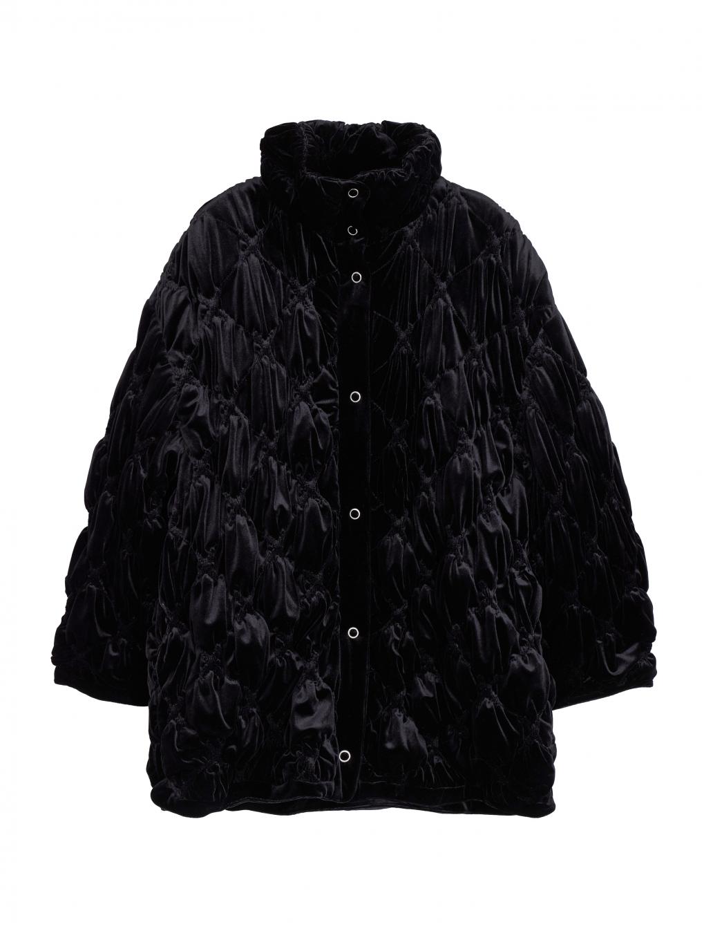 r*様 VELOUR QUILTING STAND COLLAR BLOUSON VELOUR QUILTING STAND COLLAR BLOUSON