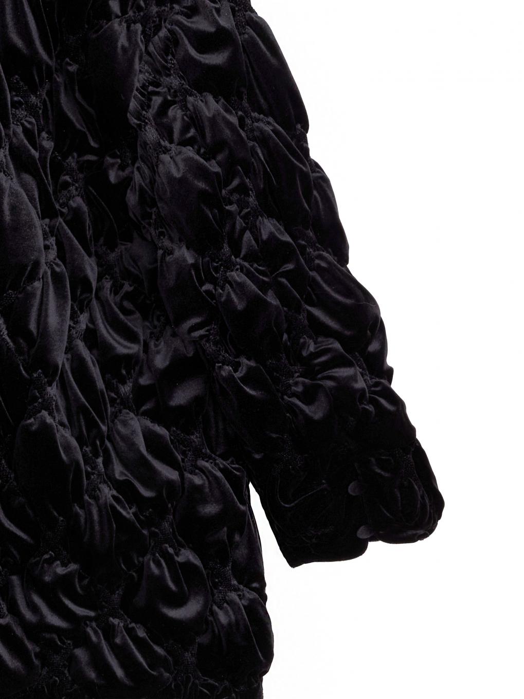 ブラックVELOUR QUILTING STAND COLLAR ブラックVELOUR QUILTING STAND COLLAR