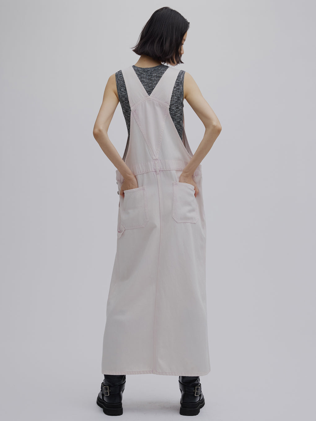 ワンピース FUNCTION DENIM OVERALL DRESS Ameri FUNCTION DENIM OVERALL DRESS