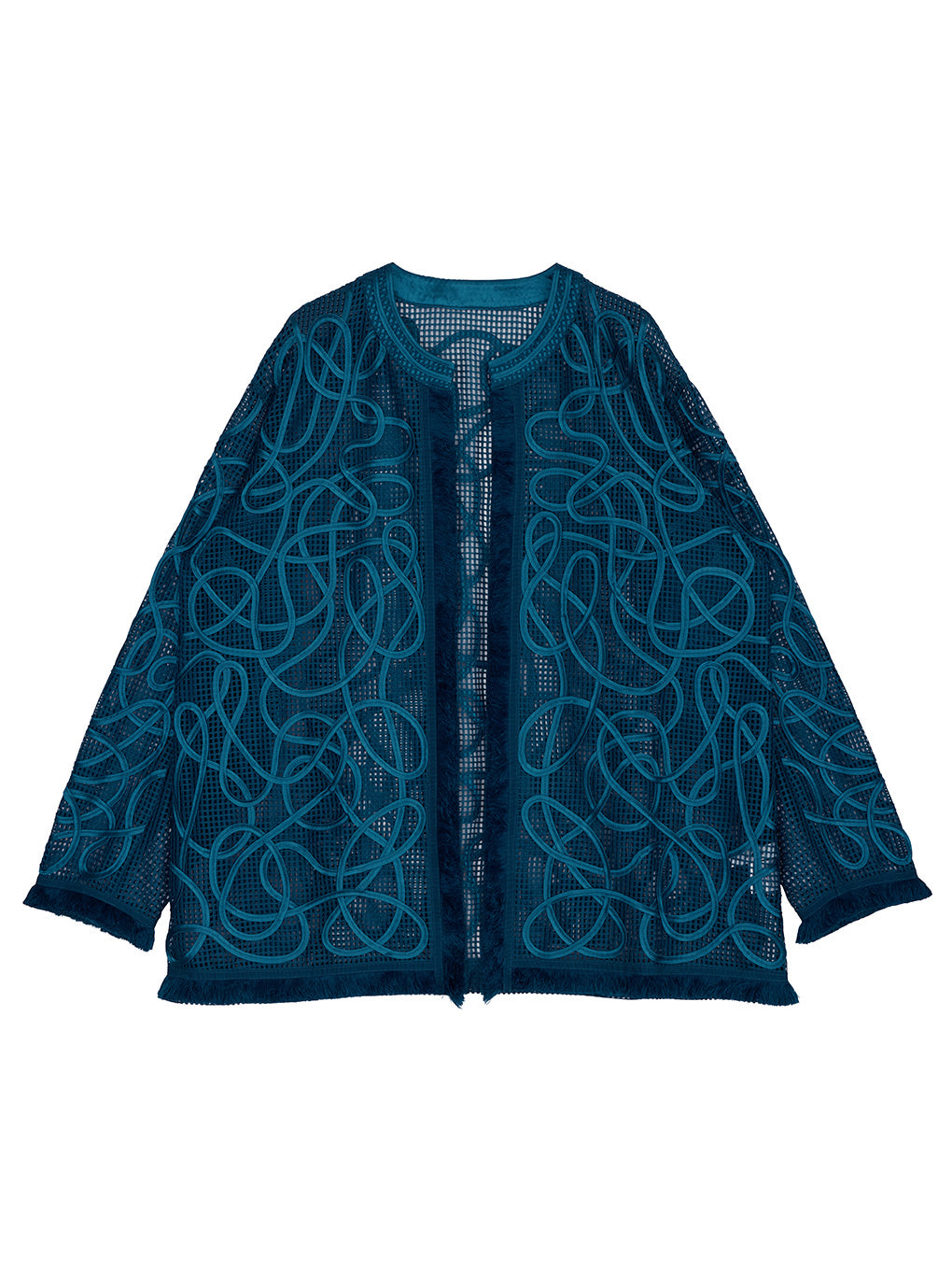 MEDI TAPE EMBROIDERY MESH JACKET