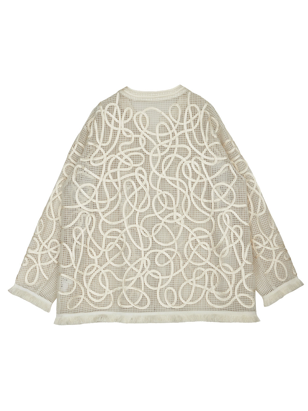 MEDI TAPE EMBROIDERY MESH JACKET