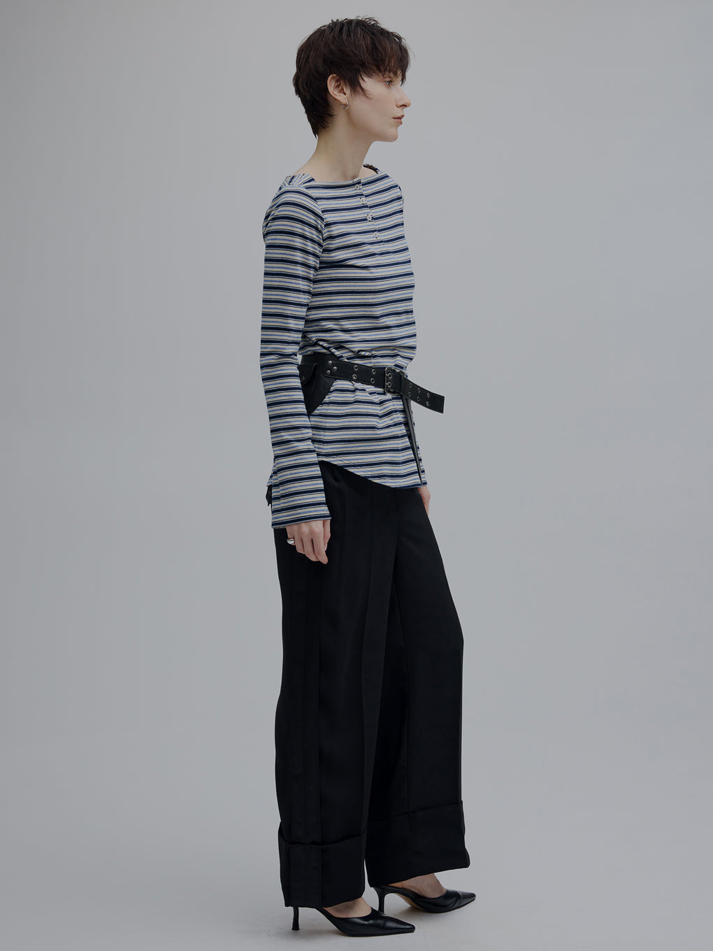 COLORFUL BORDER L/S TOP