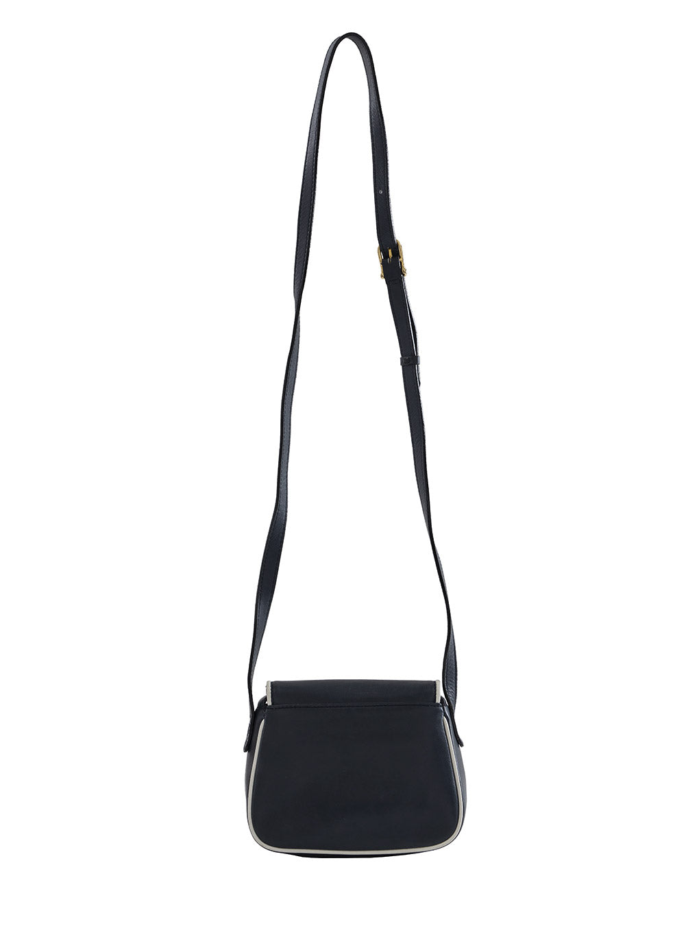 CELINE バイカラーレザーショルダーバッグ
