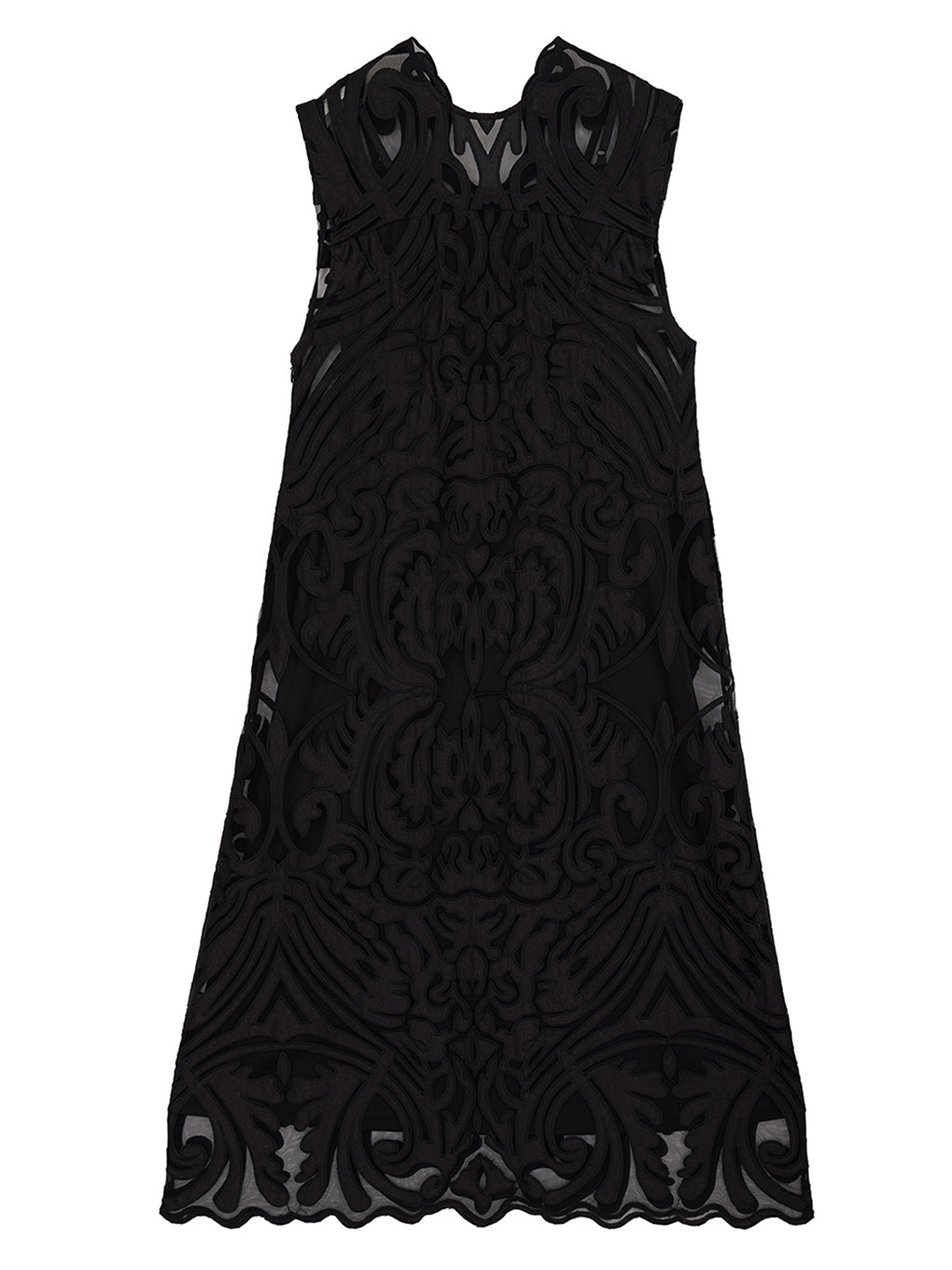 MEDI 2WAY BAROQUE LEAF LACE DRESS