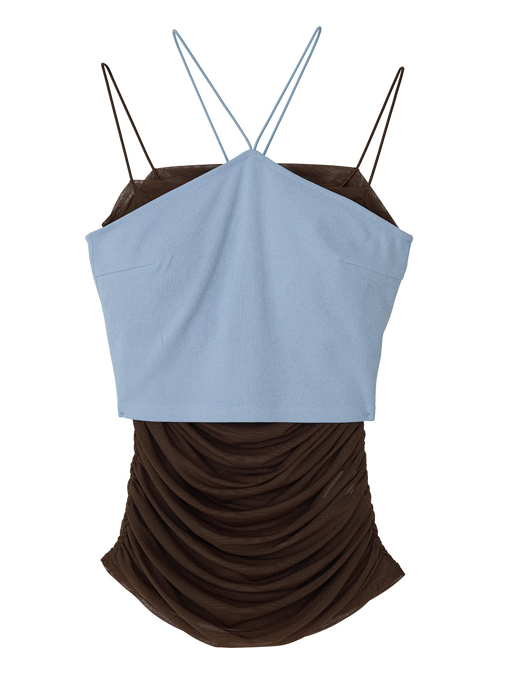 HALTER CAMISOLE LAYERED TOPS
