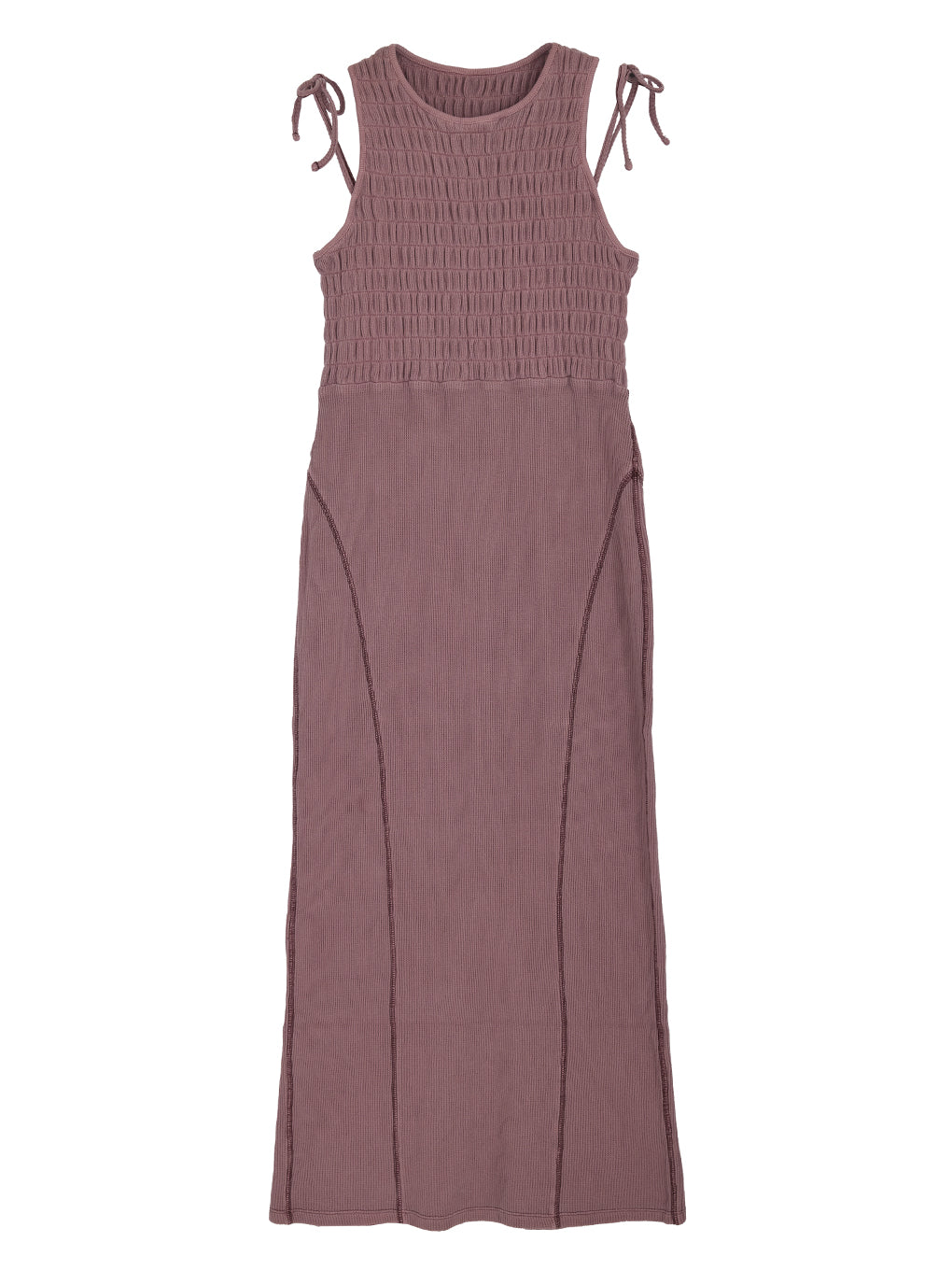 PIGMENT SHIRRING CUT DRESS