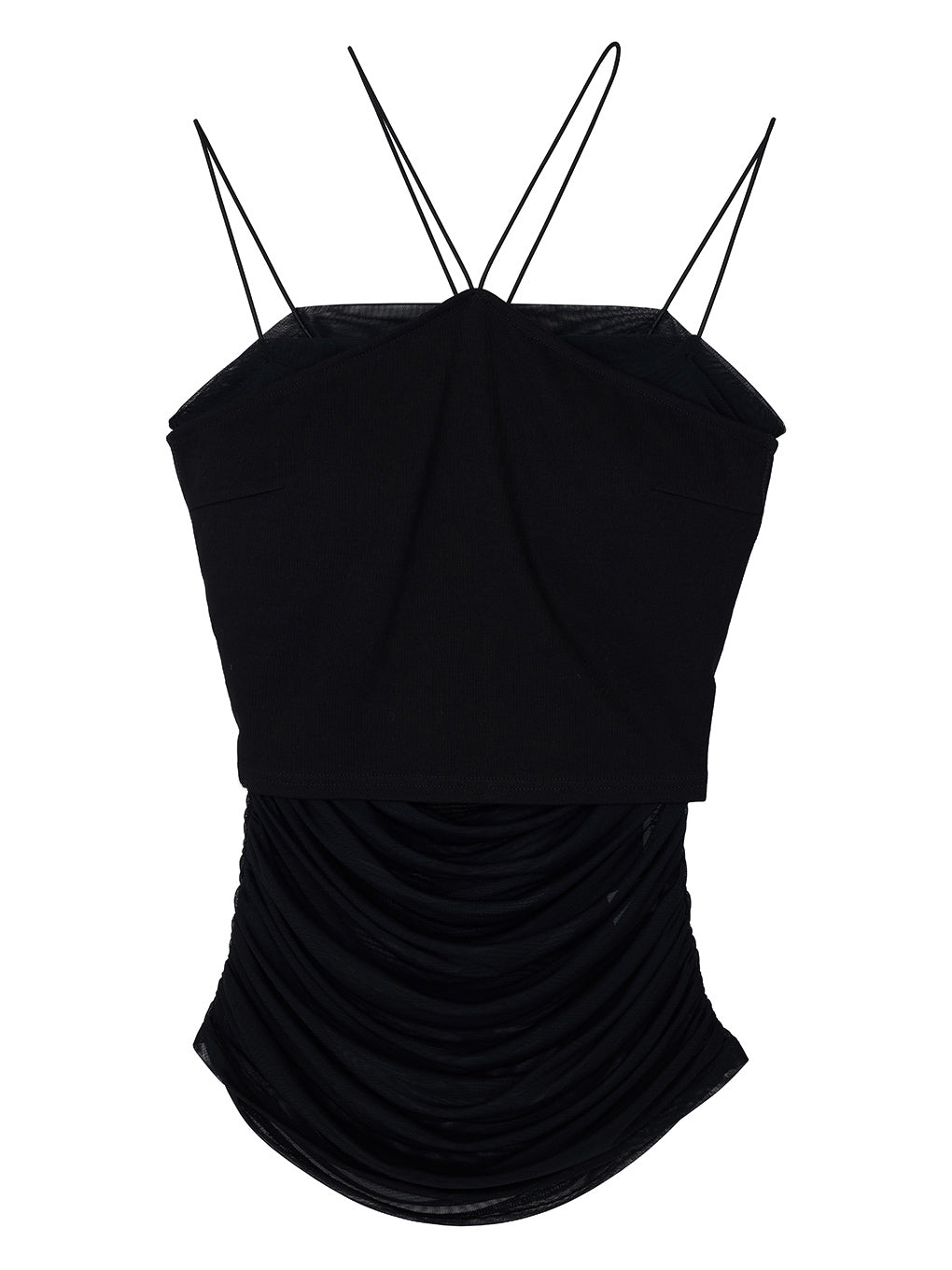 HALTER CAMISOLE LAYERED TOPS