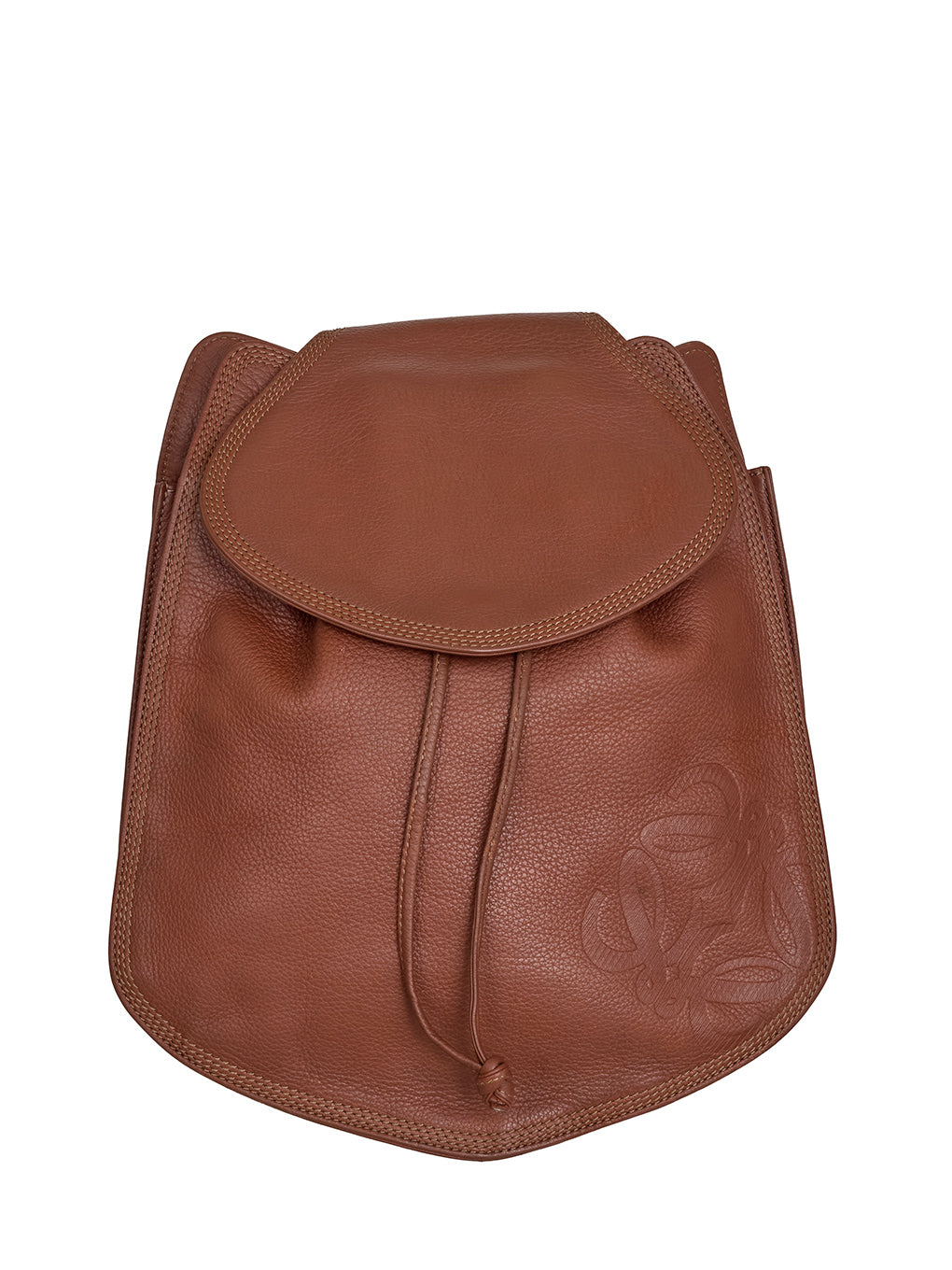 LOEWEアナグラムナッパレザーフラップバッグ