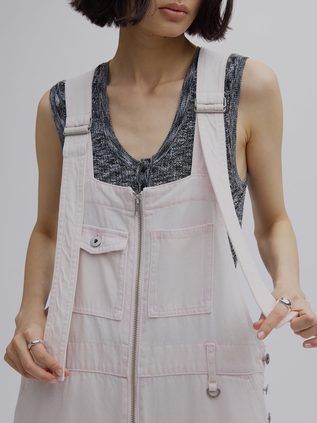 ワンピース FUNCTION DENIM OVERALL DRESS Ameri FUNCTION DENIM OVERALL DRESS