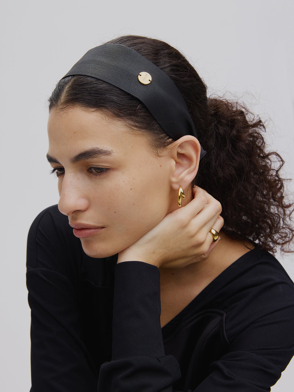 TRESSE wide lether serre-tete