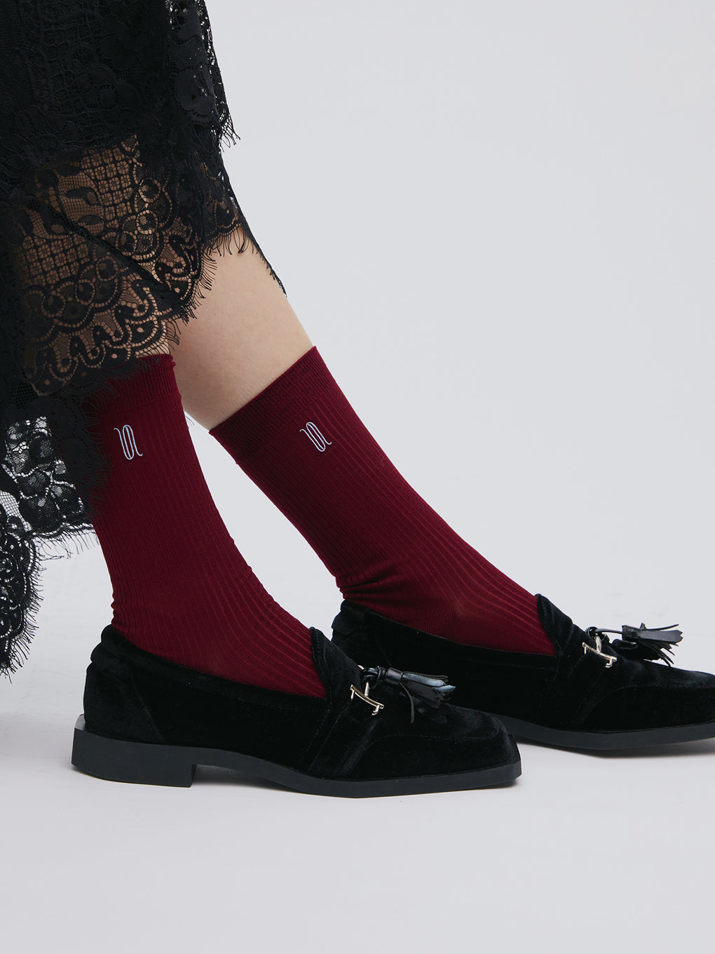 Tabio × Ameri GLOSSY SHEER SOCKS