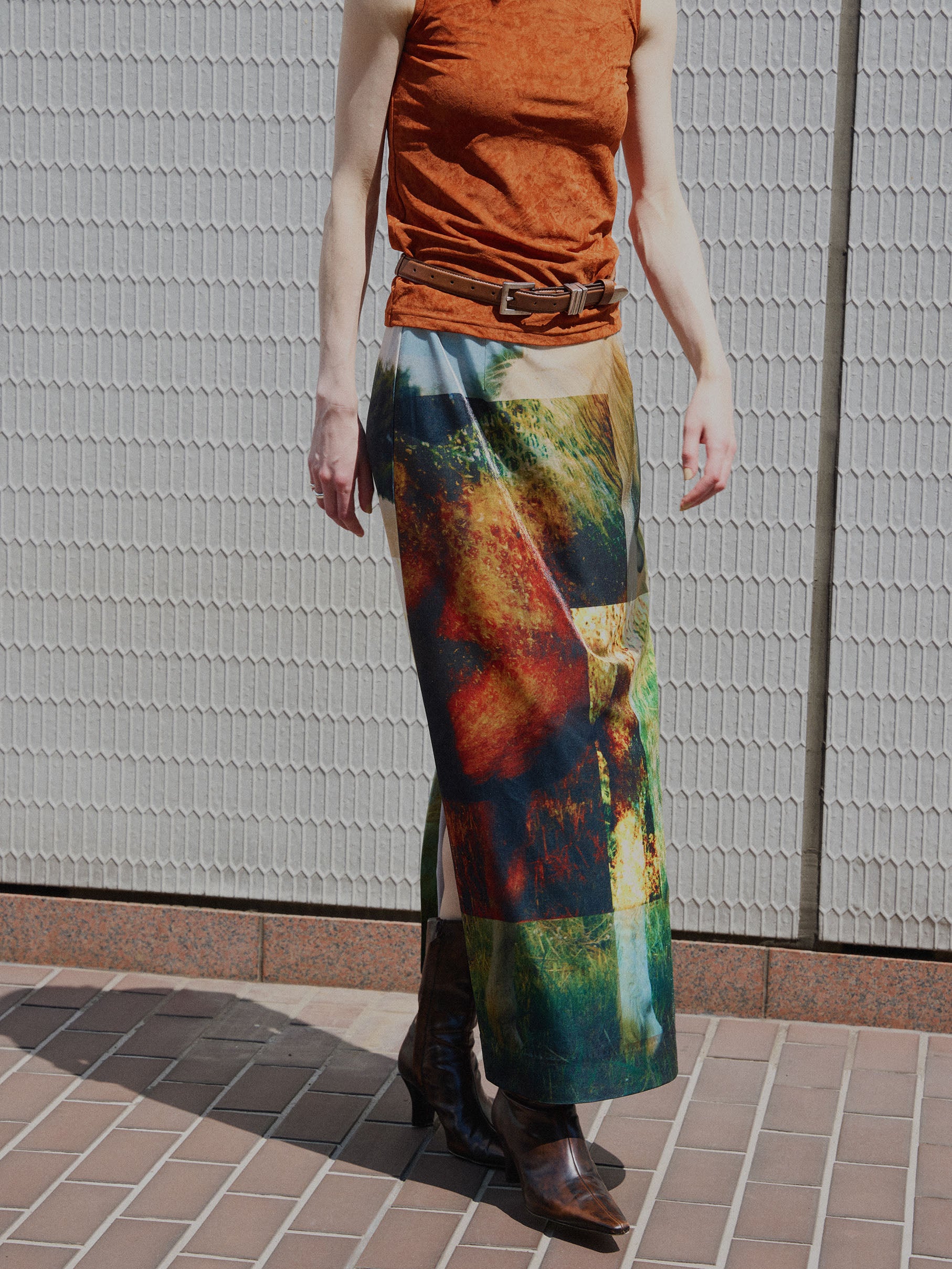 Silvia Conde Oliván×Ameri VELOUR SKIRT