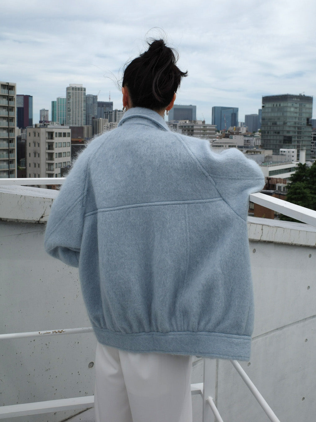 UND MOHAIR SHAGGY FLIGHT JACKET