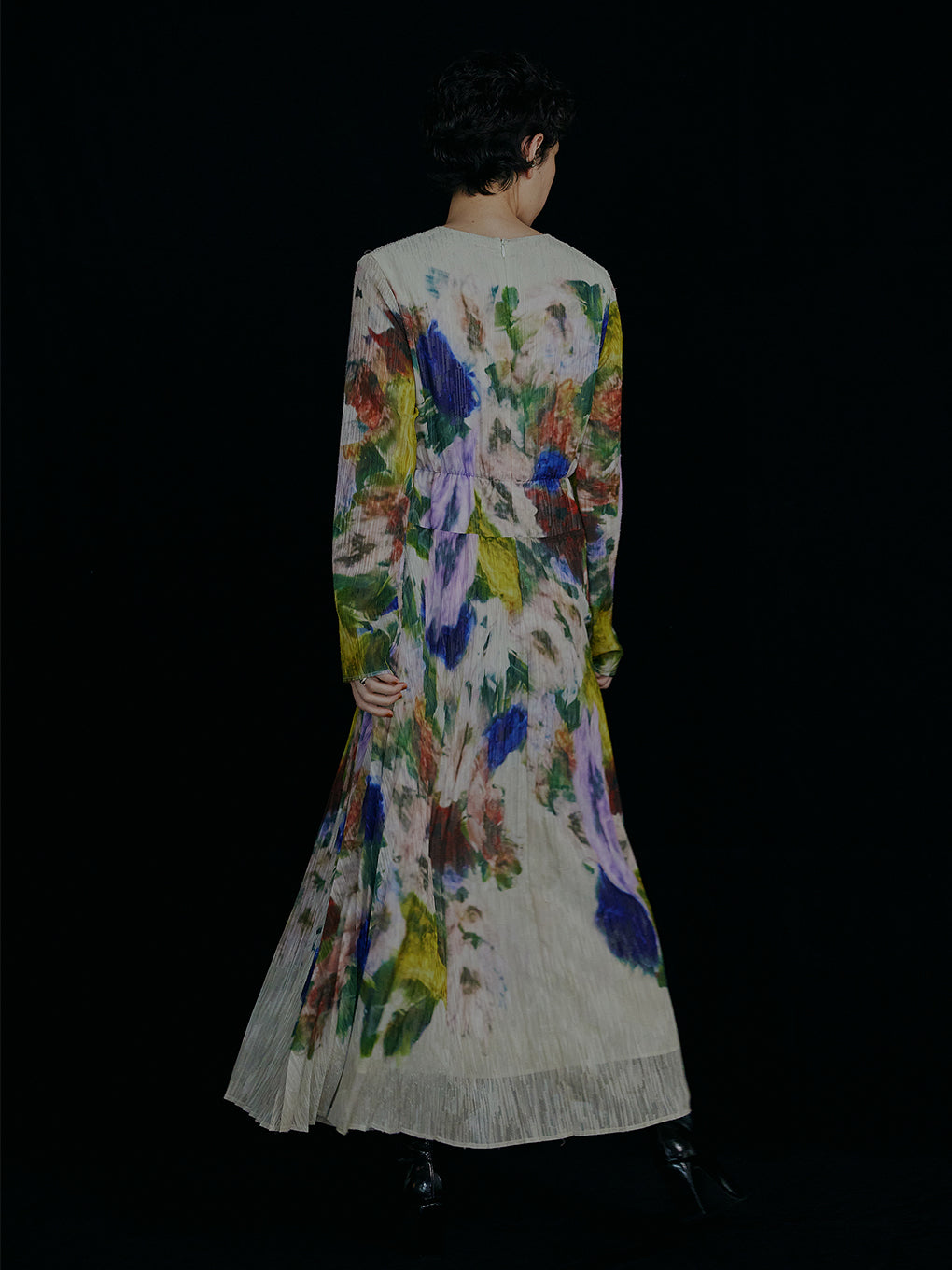 UND TEXTURE ART FLOWER DRESS