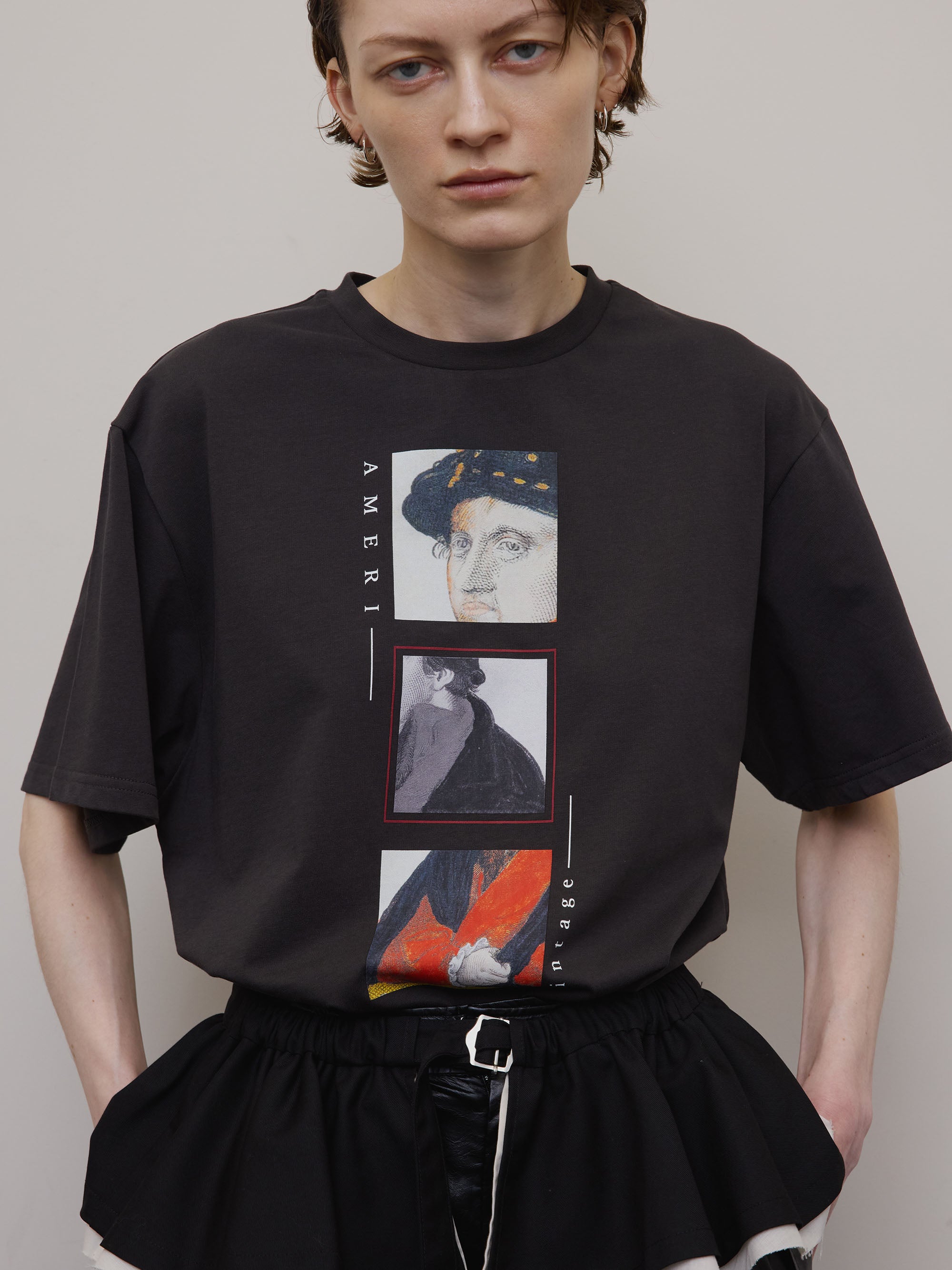 CROP FRAME OLIVER TEE
