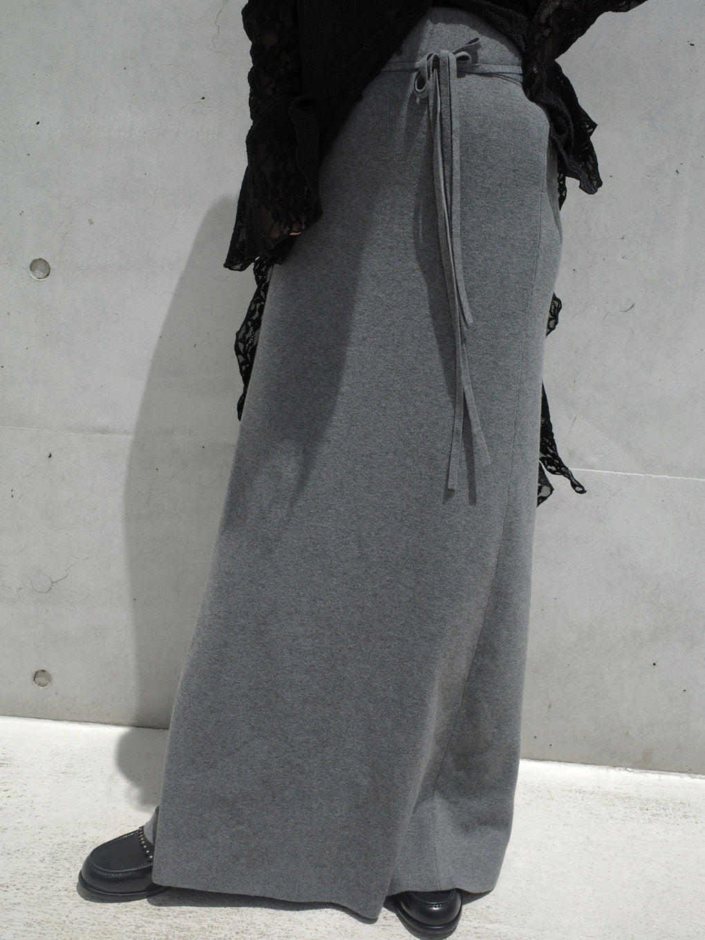 UND JACKET WINDING SKIRT KNIT SET DRESS