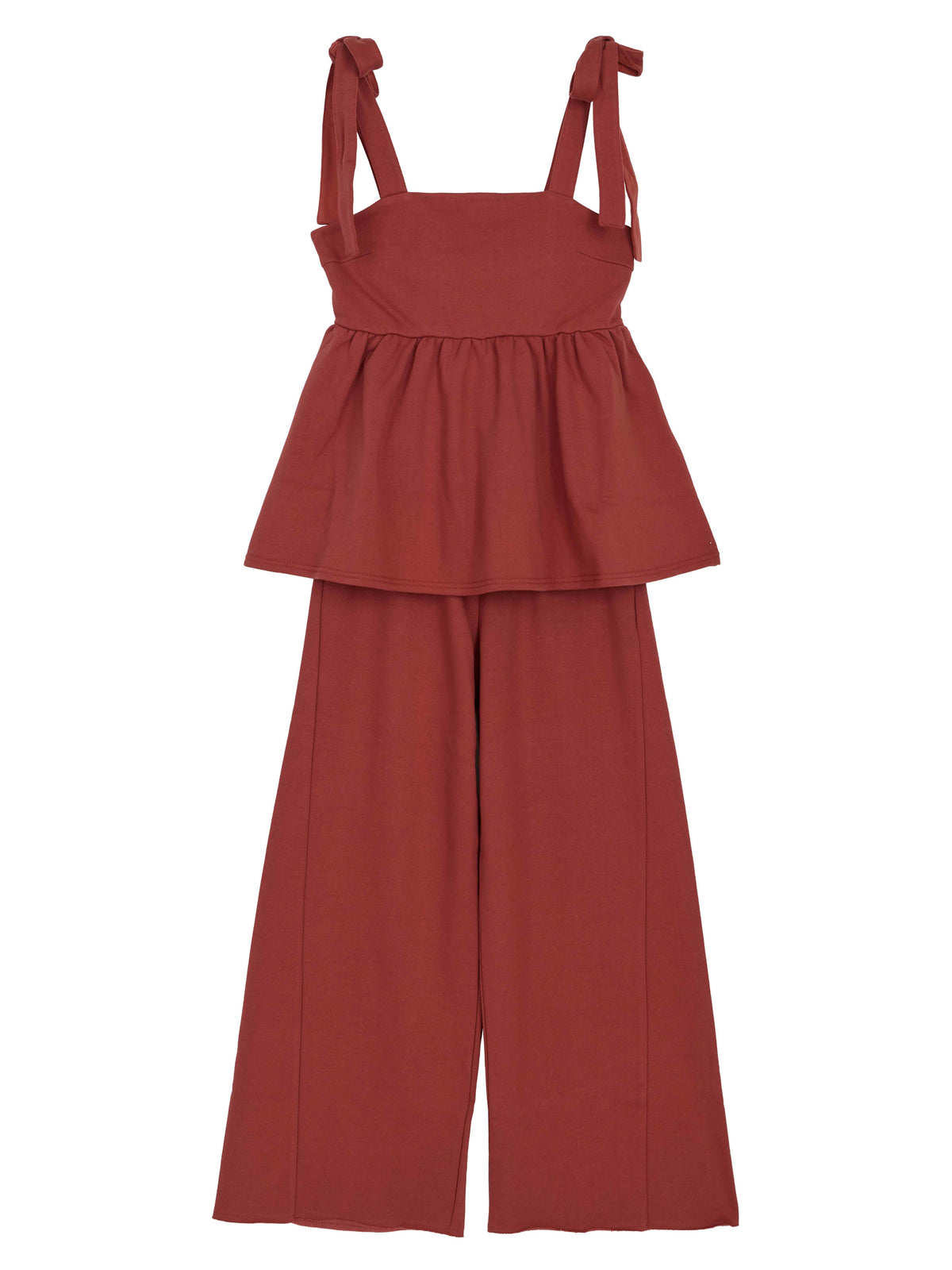 SWEAT PEPLUM SET ROMPERS