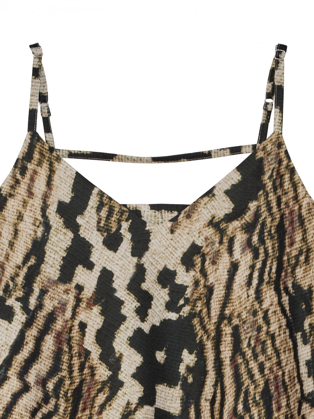 MEDI EXOTIC PATTERN CAMISOLE DRESS