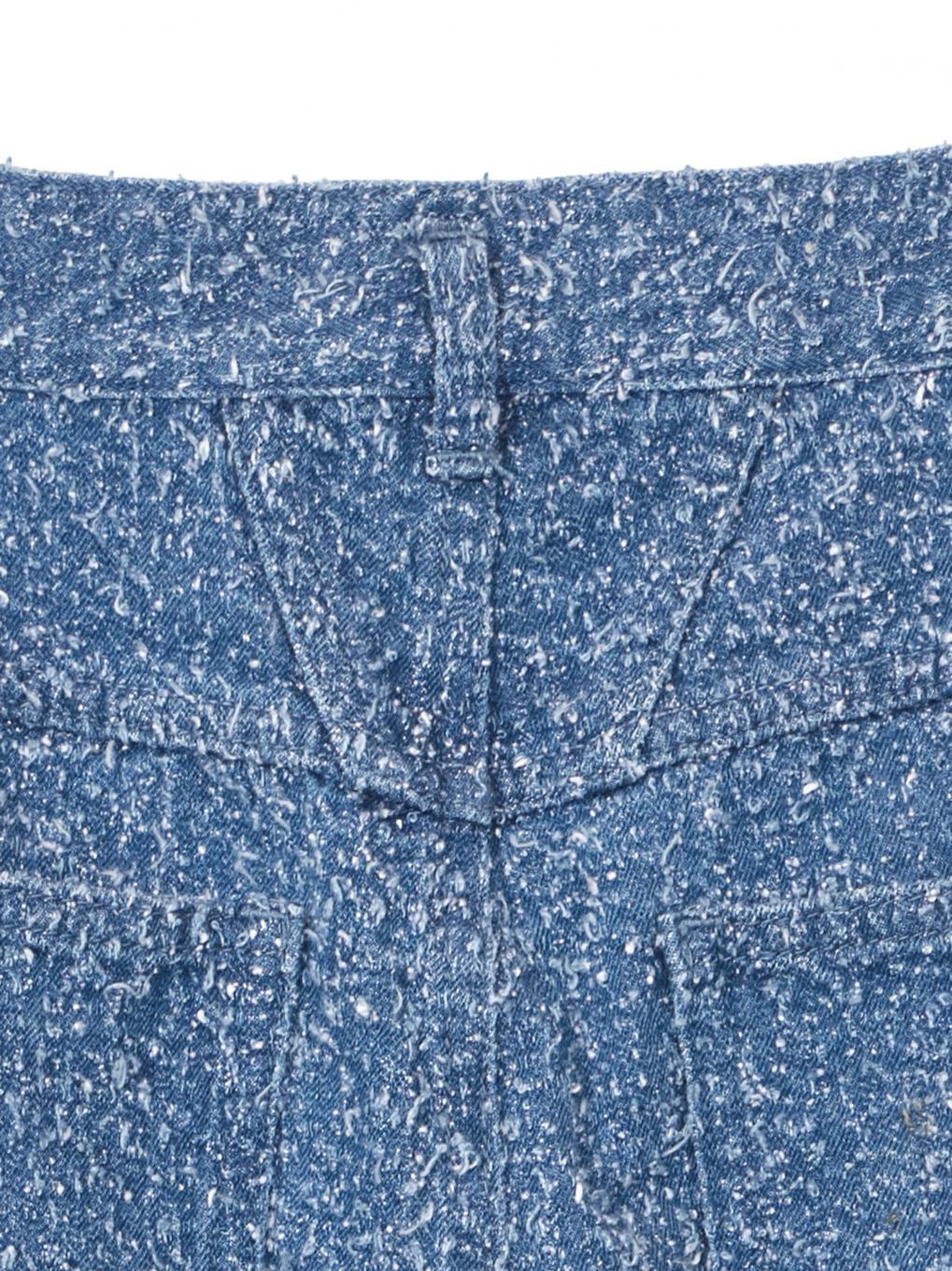 MEDI SCRATCH OVAL WIDE DENIM