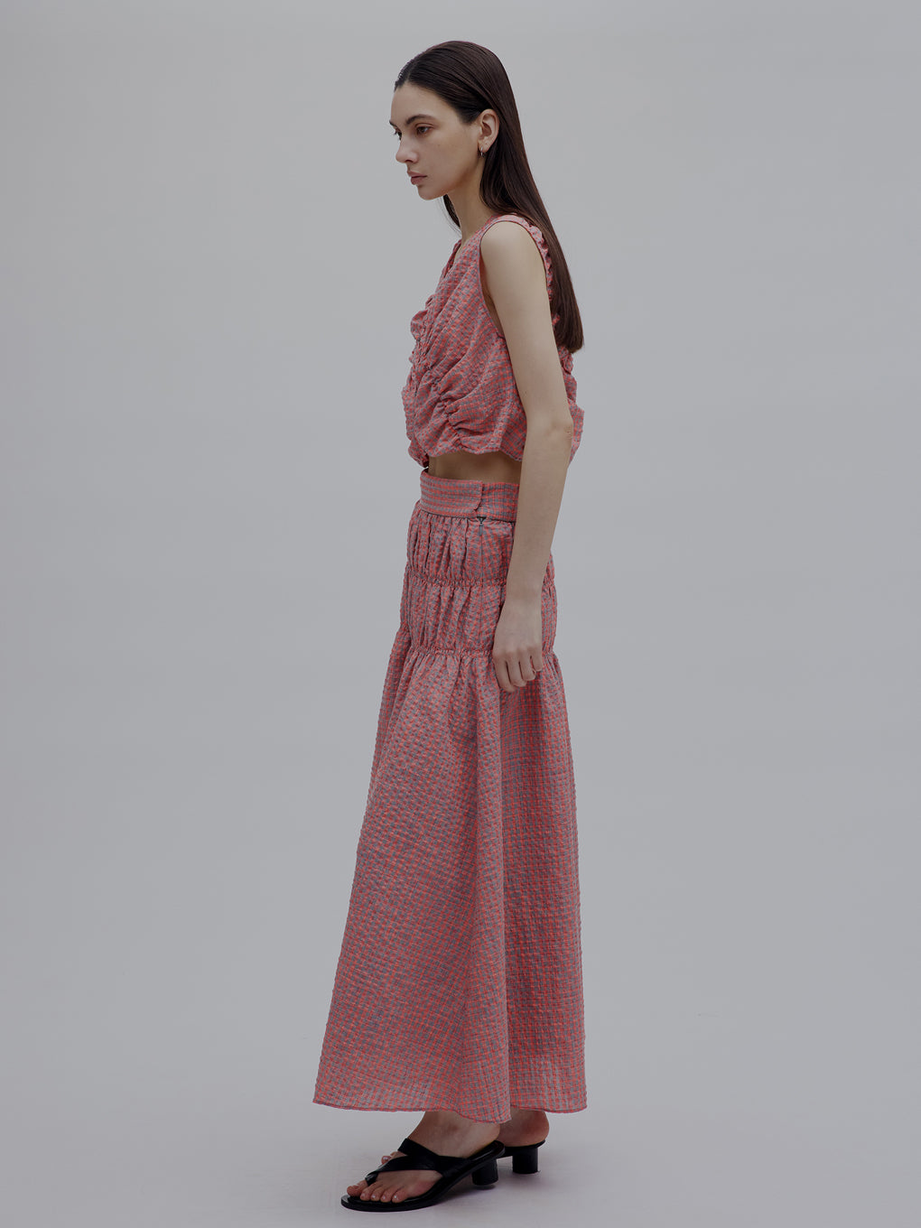 MEDI 2WAY SHIRRING TOP WITH SKIRT