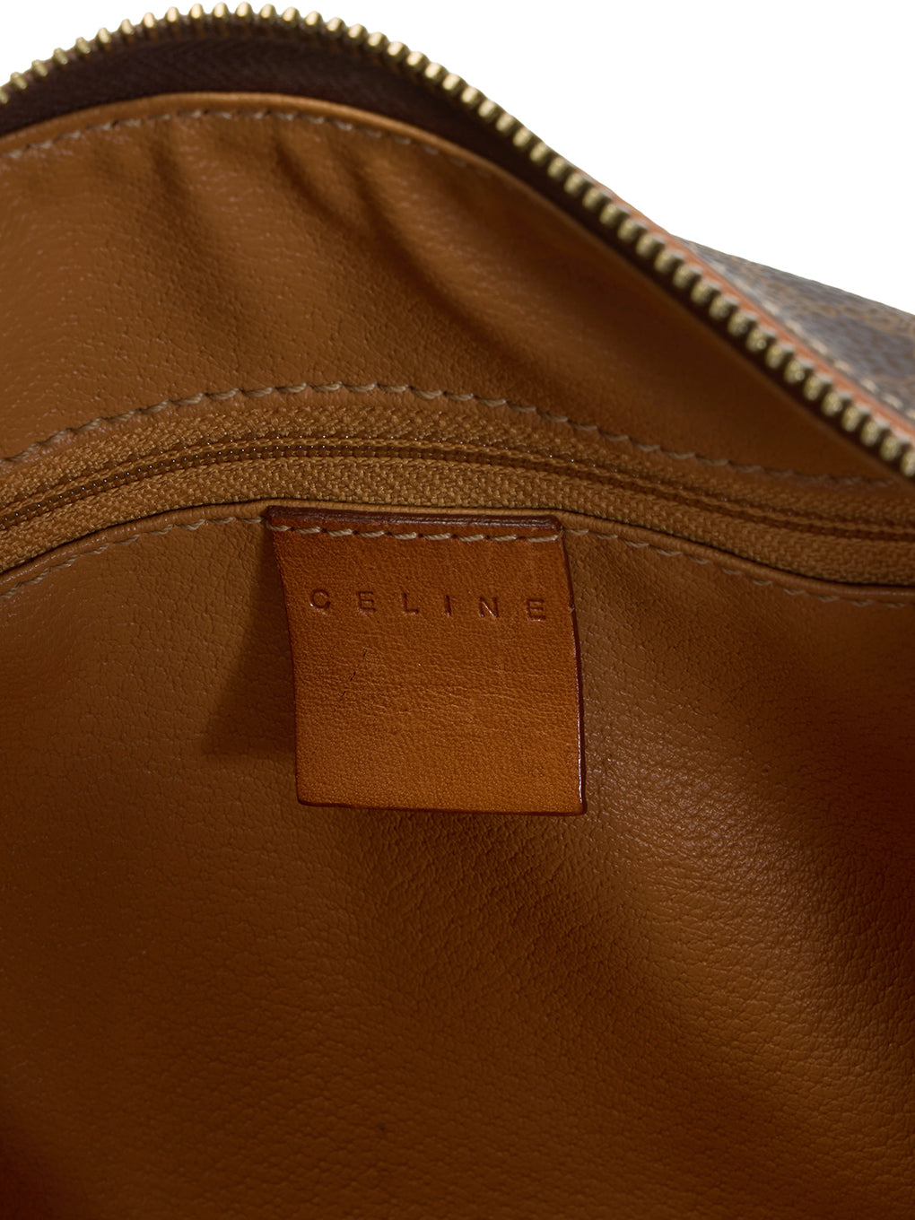 CELINE マカダム柄ボストンバッグ