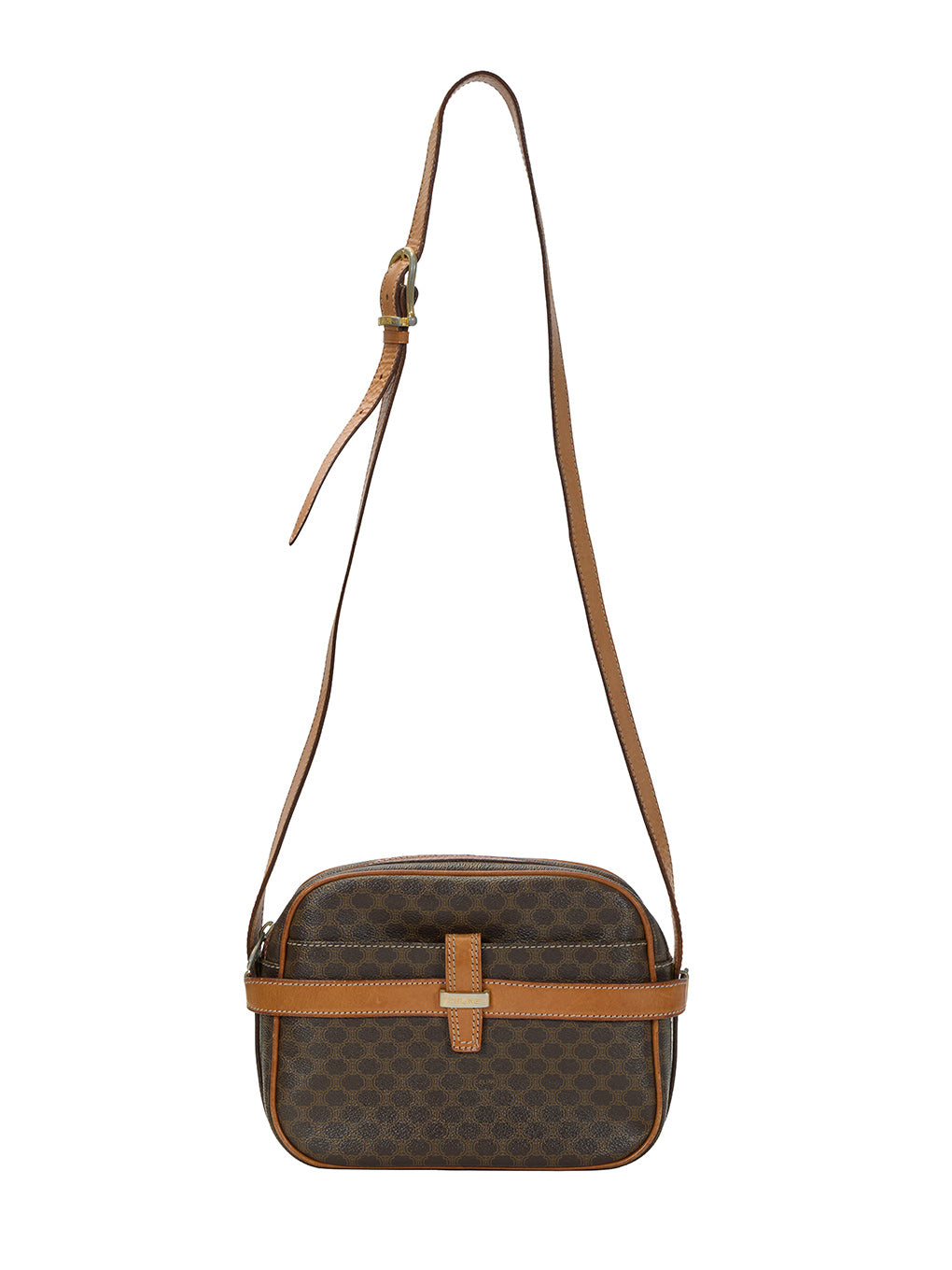 CELINE マカダム柄ショルダーバッグ