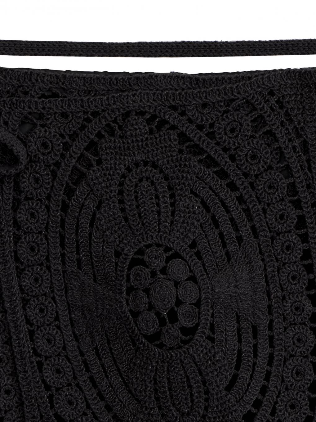 MEDI SHELL MOTIF CROCHET KNIT SKIRT