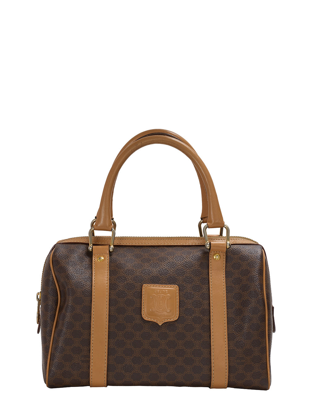 希少 90's vintage OLD CELINE ボストンバッグ マカダム柄 CELINEマカダム柄ボストンバッグ