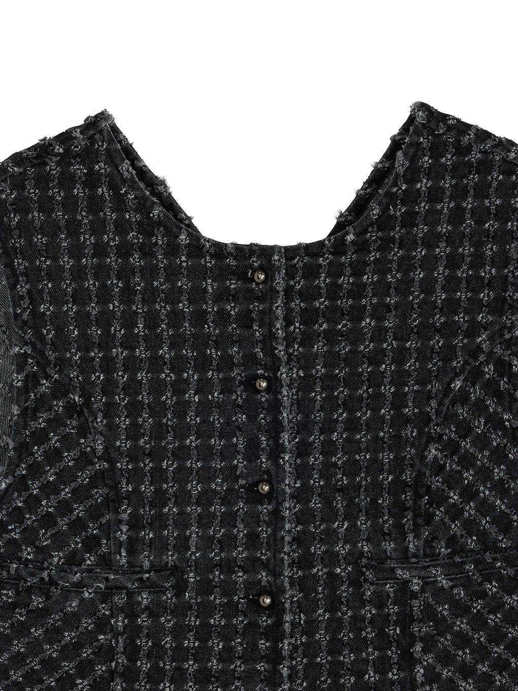 CHECK PROCESSING DENIM VEST