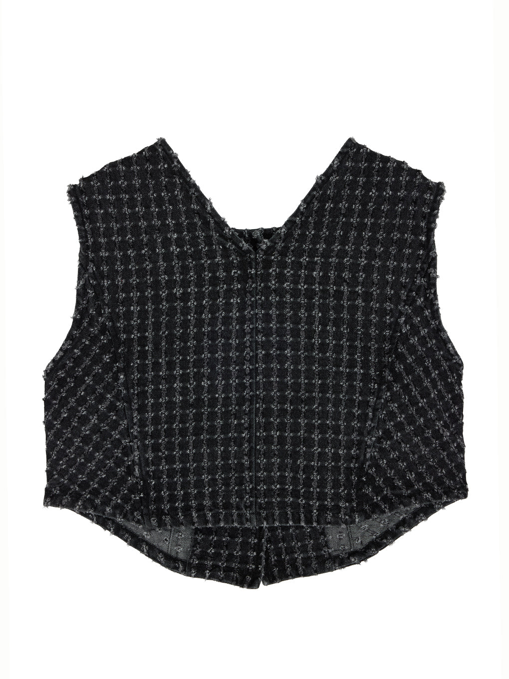 CHECK PROCESSING DENIM VEST