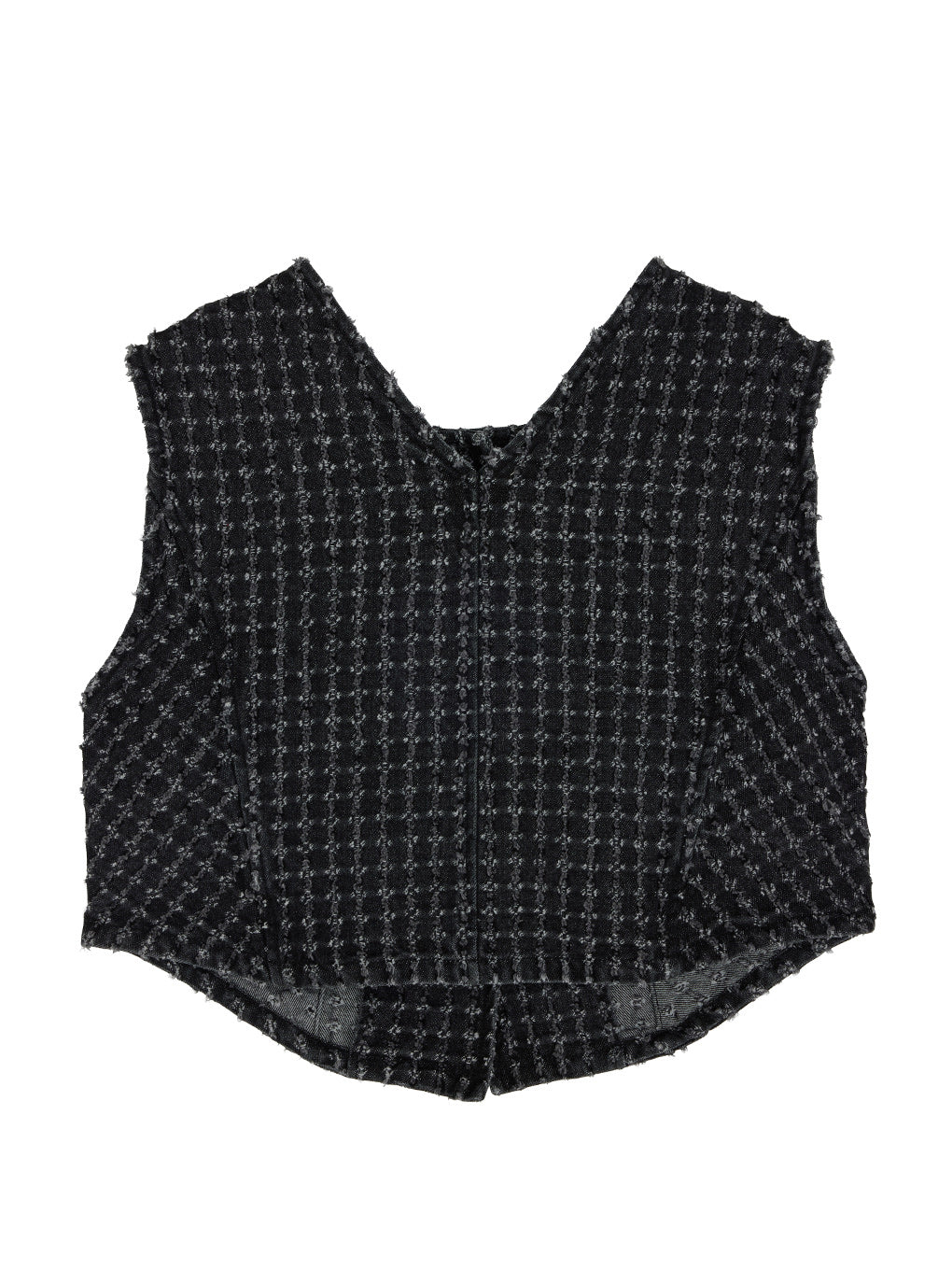 CHECK PROCESSING DENIM VEST