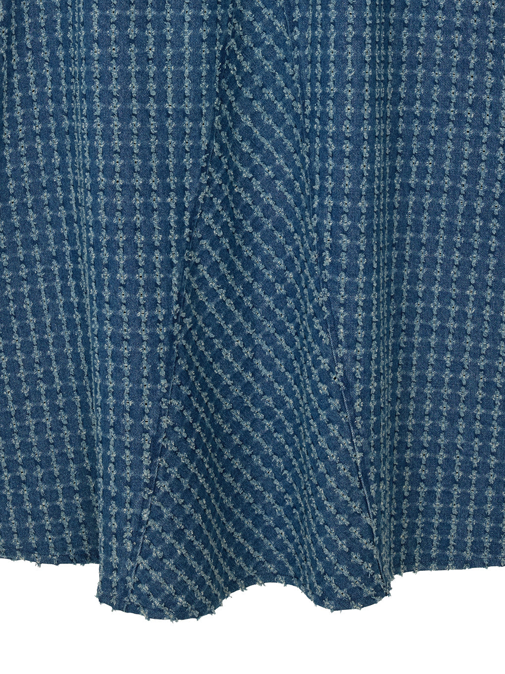 CHECK PROCESSING DENIM SKIRT